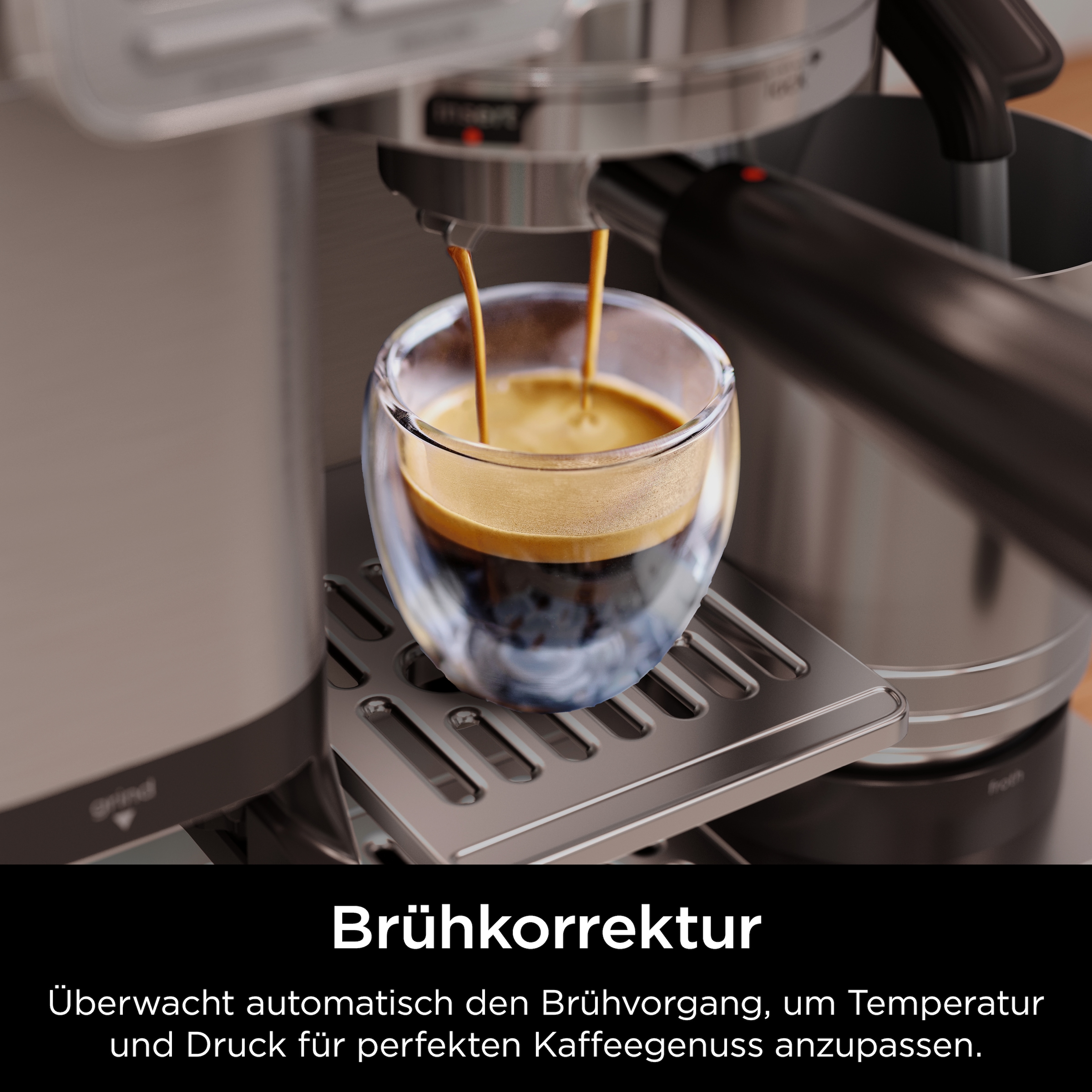 NINJA Espressomaschine »Ninja Luxe™ Café Pro Kaffeemaschine ES701EU«, 3-in-1-Kaffeemaschine für Espresso, Filterkaffee und Cold Brew