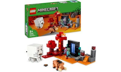 Konstruktionsspielsteine »Hinterhalt am Netherportal (21255), LEGO Minecraft«, (352...