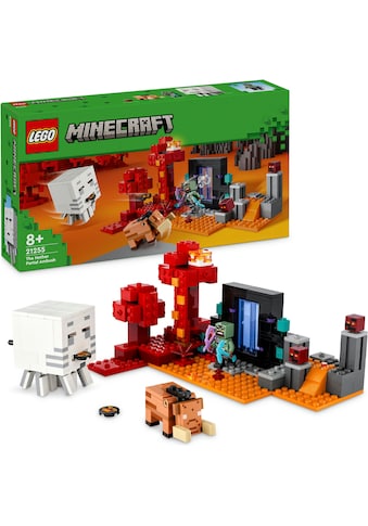 Konstruktionsspielsteine »Hinterhalt am Netherportal (21255), LEGO Minecraft«, (352...