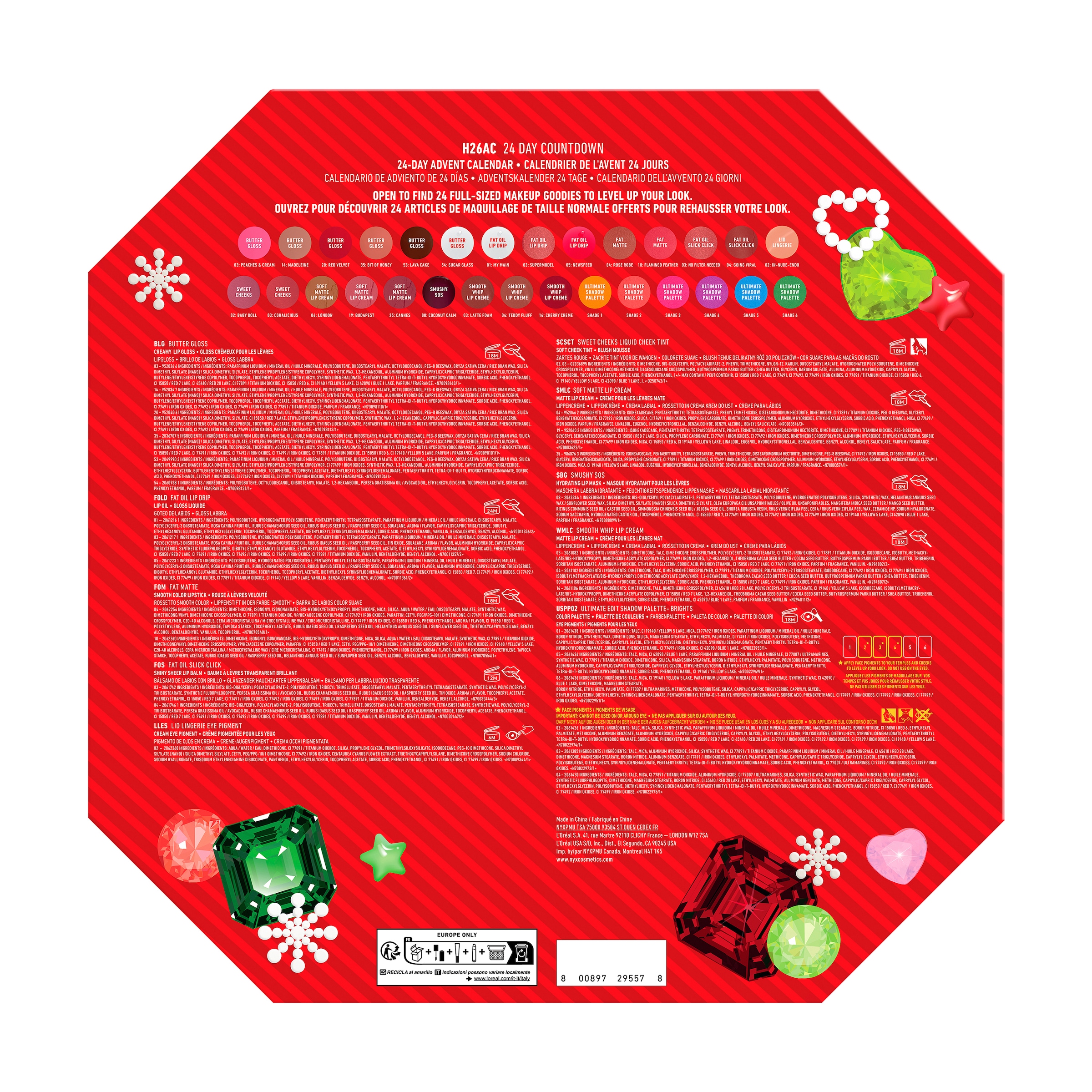 NYX PROFESSIONAL MAKEUP Kosmetik-Adventskalender »BLING BOX« ab 13 Jahren