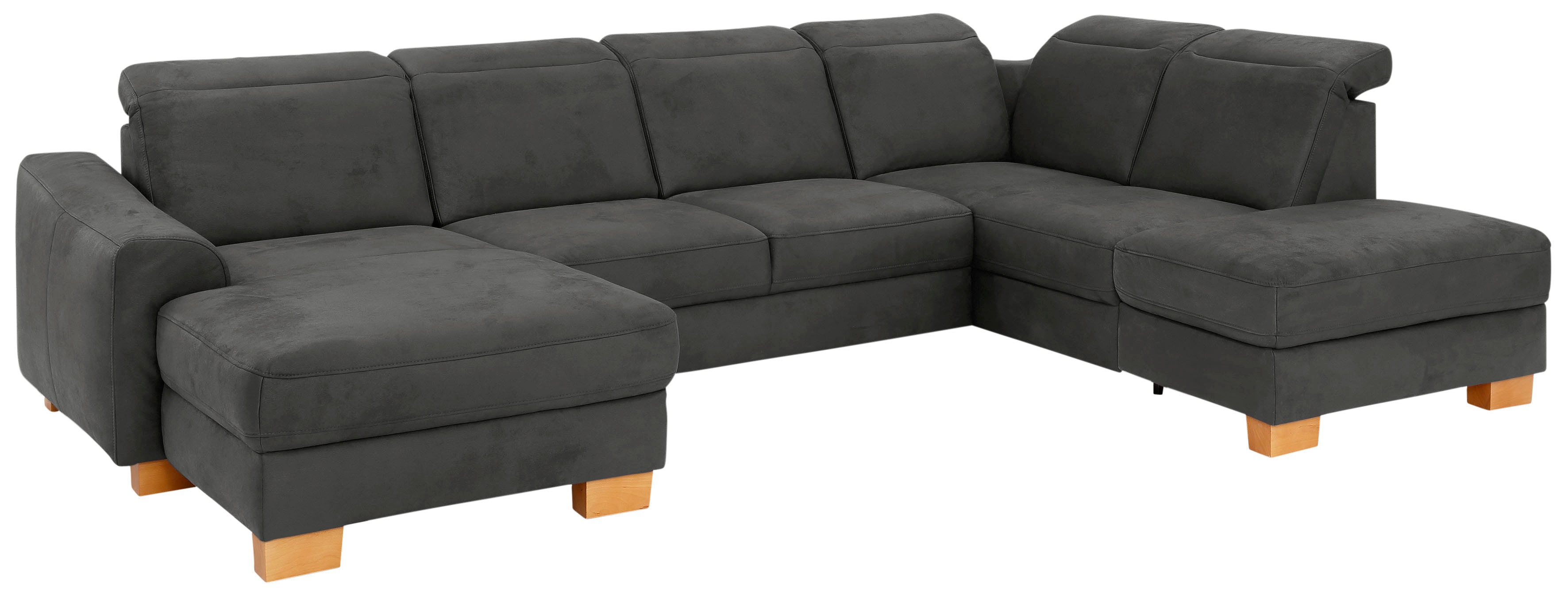 Thumbnail - Home affaire Wohnlandschaft "Dundee U-Form" wahlweise mit Kopfteilverstellung und zusätzlich mit Bettfunktion