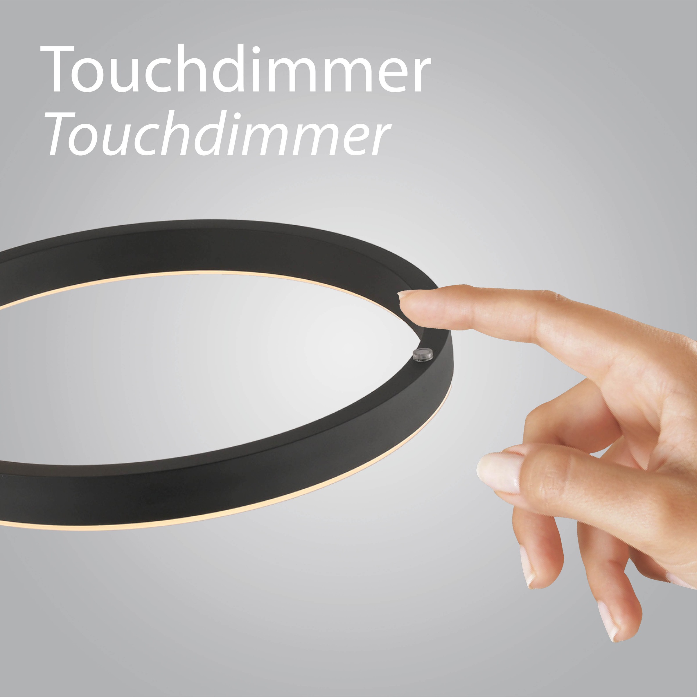 JUST LIGHT LED Stehlampe »RITUS« LED-Board 1 Stk. Warmweiß Touchdimmer, getrennt schaltbar, Memoryfunktion