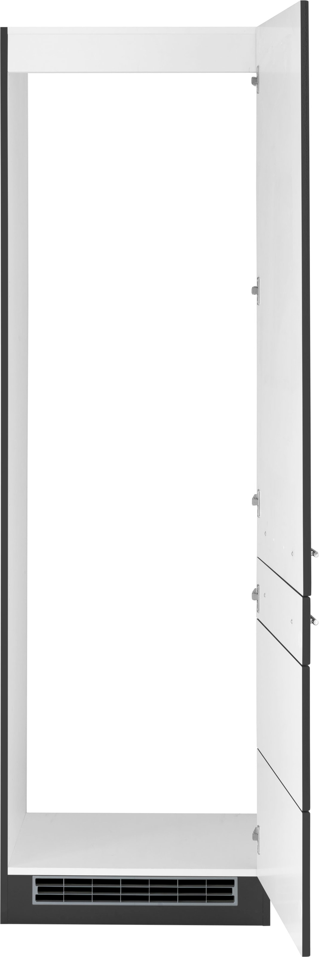 KOCHSTATION Kühlumbauschrank »KS-Wien«, 60 cm breit, 200 cm hoch, geeignet für Einbau-Kühlgefrierkombination