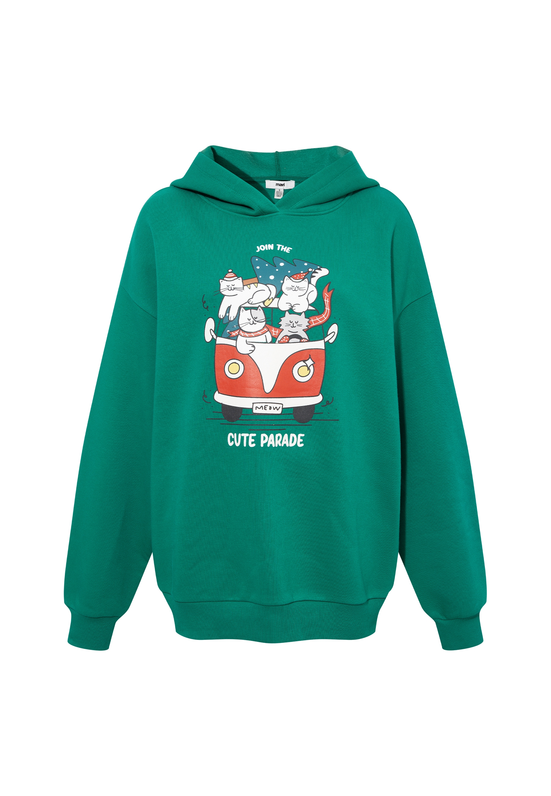 Mavi Rundhalspullover »CUTE PARADE HOODIE«, Hoodie X-Mas