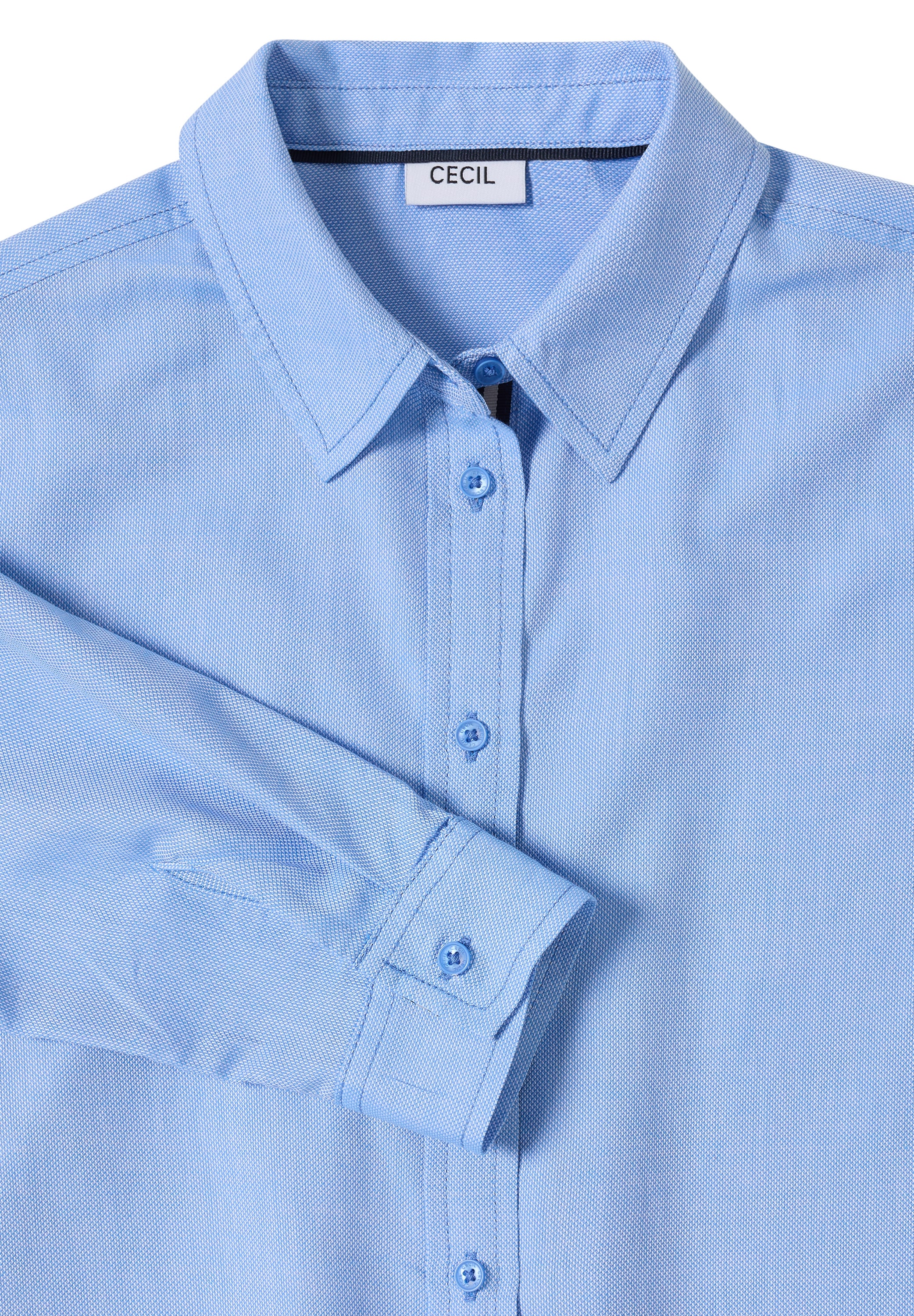 Cecil Langarmbluse aus reiner Baumwolle