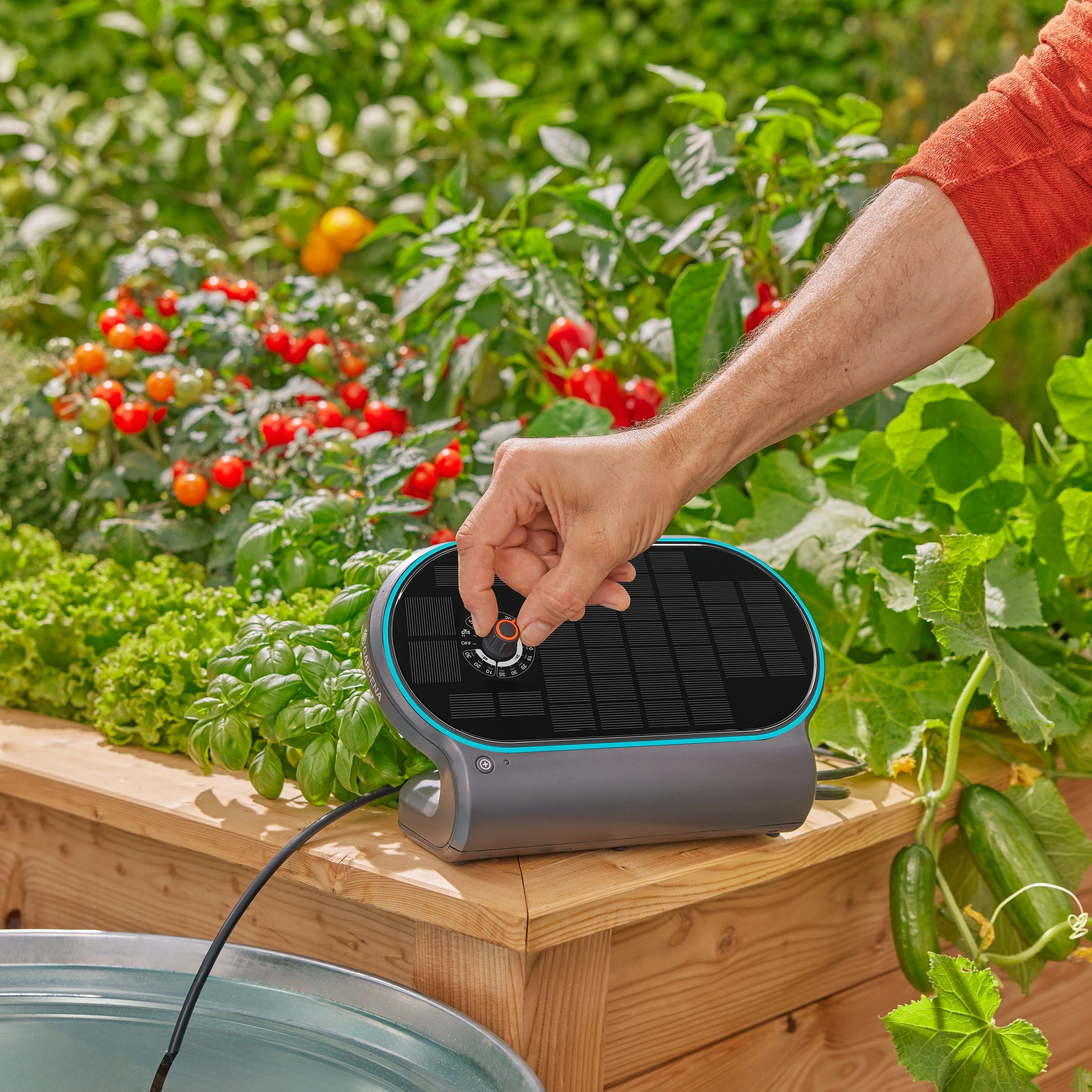 GARDENA Bewässerungssteuerung »Solar-Bewässerung AquaBloom L Set« automatische Bewässerung