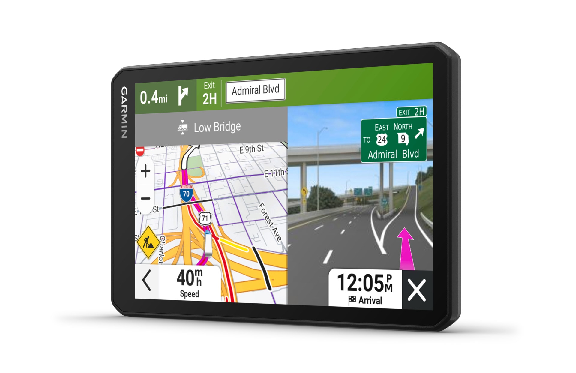 Garmin LKW-Navigationsgerät »dezl LGV720«, (Europa (49 Länder) Karten-Updates)