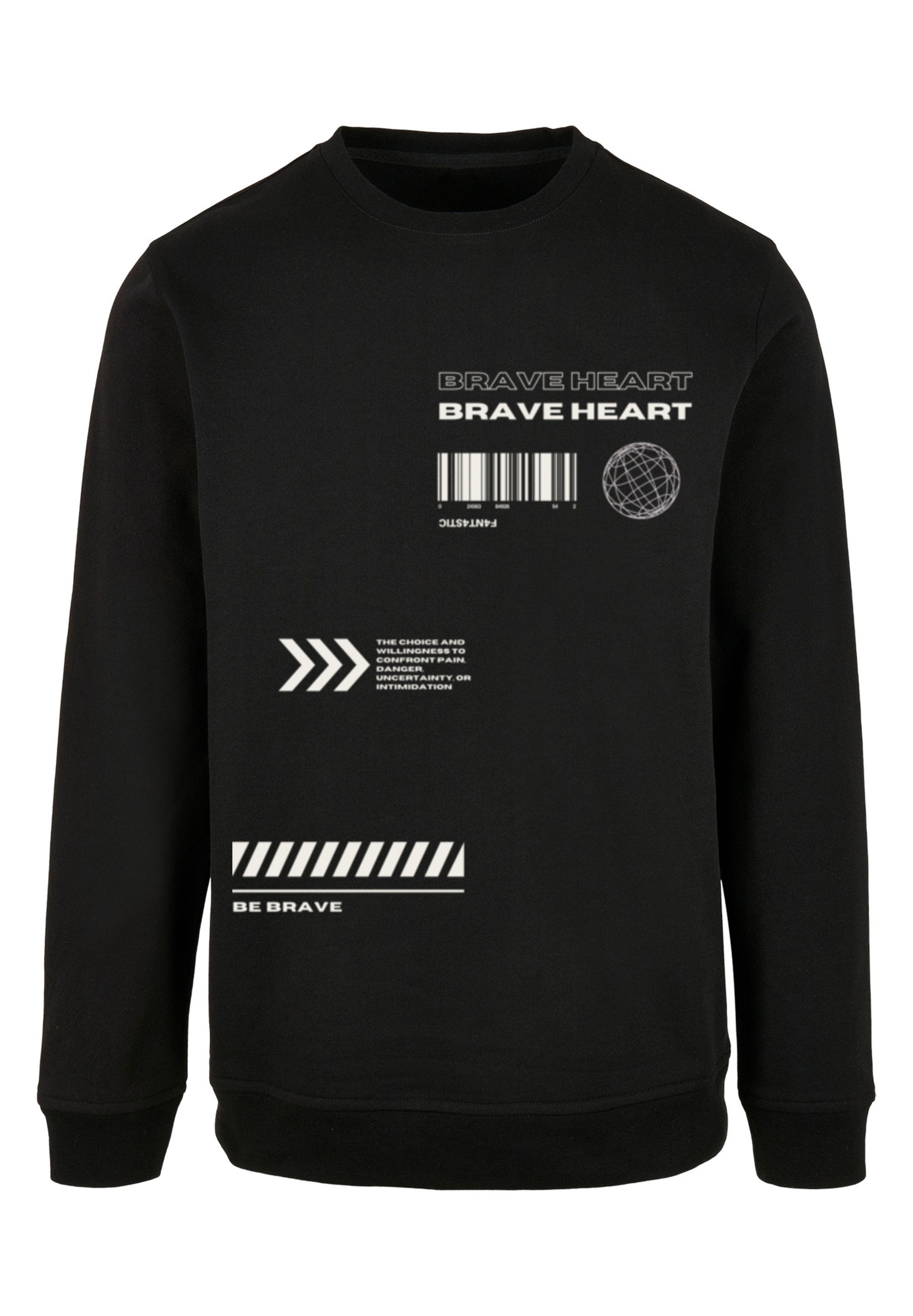 F4NT4STIC Kapuzenpullover »Brave Heart CREWNECK«, Print