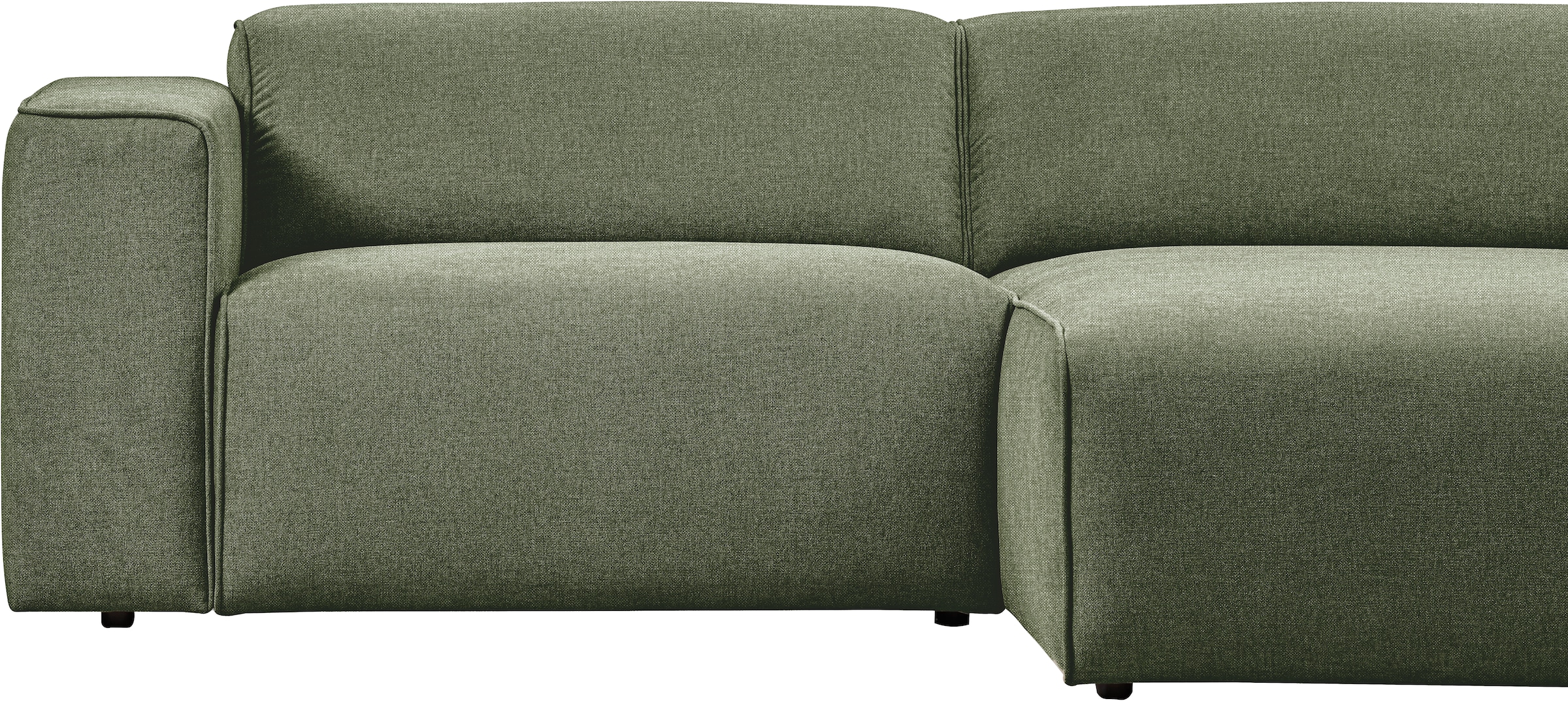 andas Ecksofa »Noord«, mit Kedernaht, Breite 234 cm, Cord, Struktur, Webstoff
