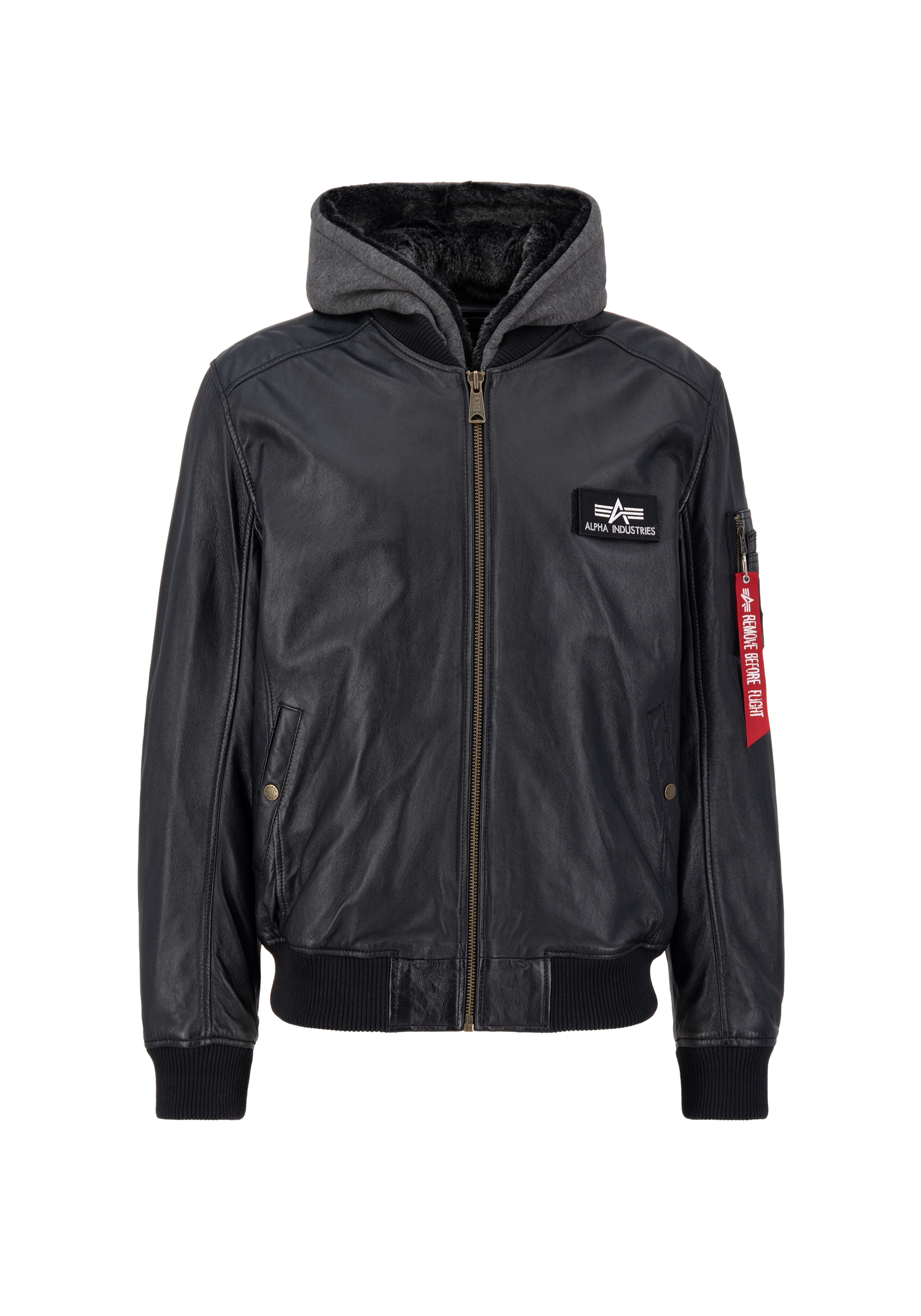 Alpha Industries Lederjacke "MA-1 D-Tec Leather Bomber Jacket" günstig online kaufen