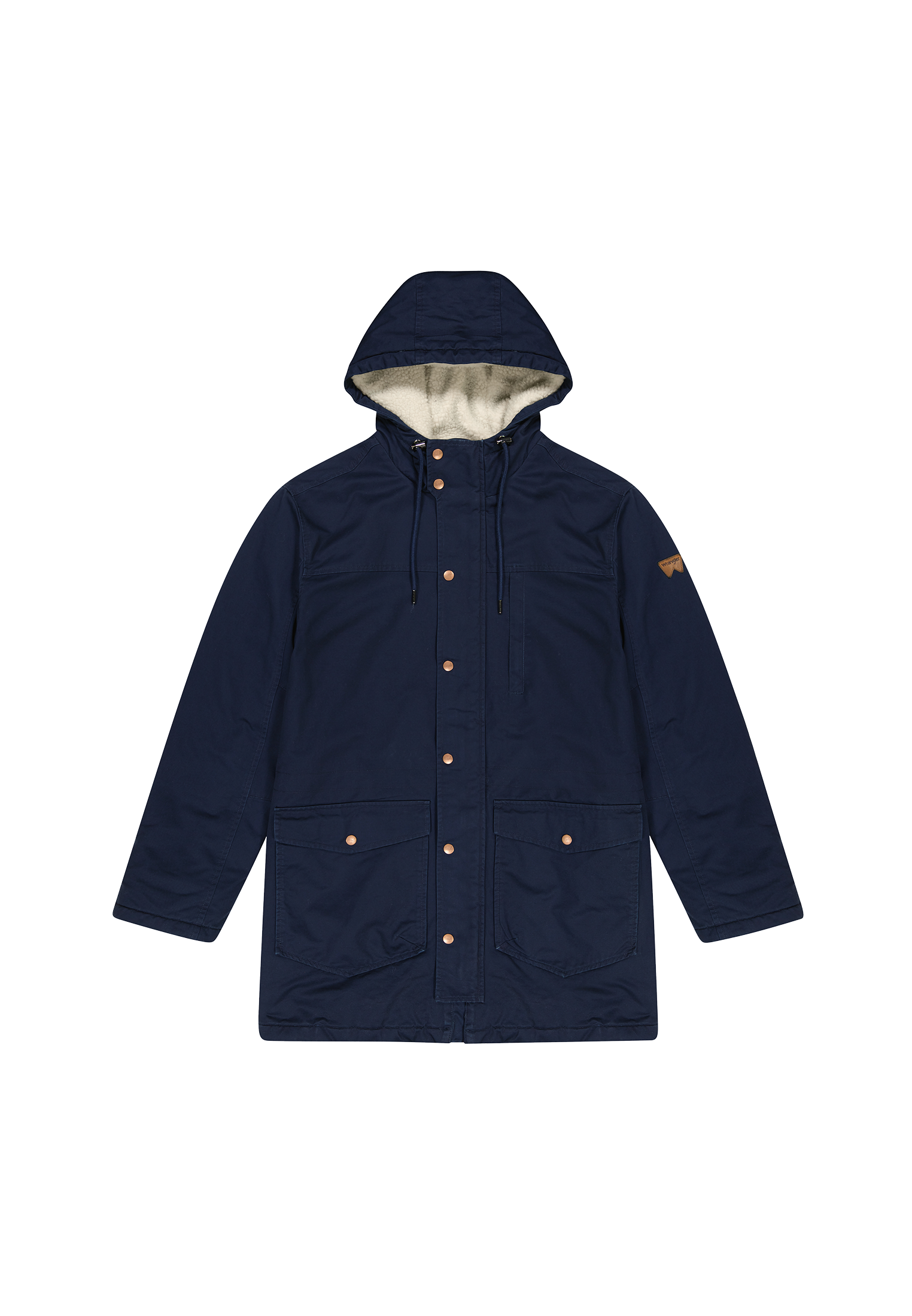 Wrangler Parka »HEAVY PUFFER JACKET«, mit Kapuze, mit Kordelzug