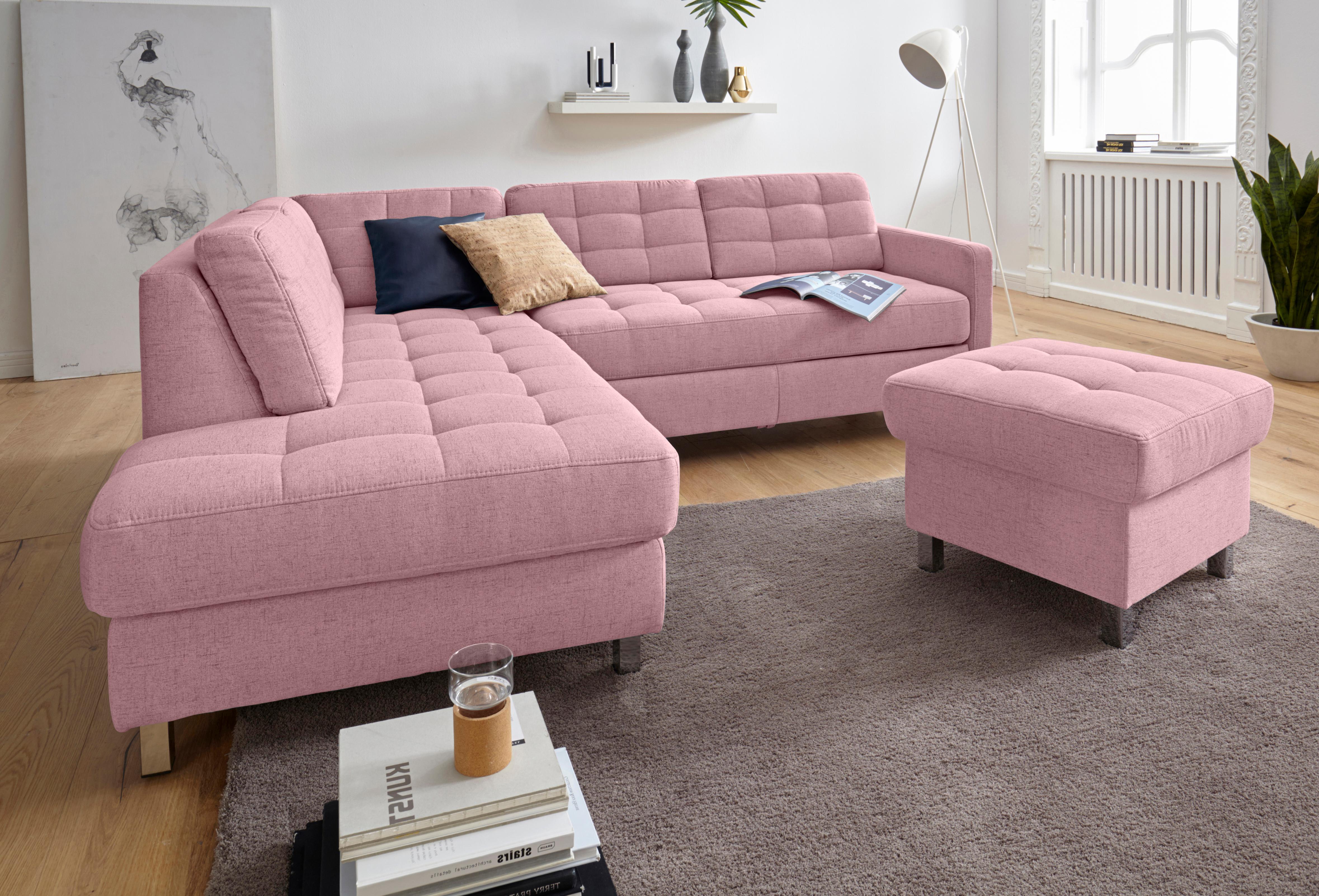 sit&more Ecksofa "Picasso L-Form" wahlweise mit Schlaffunktion und Bettkasten
