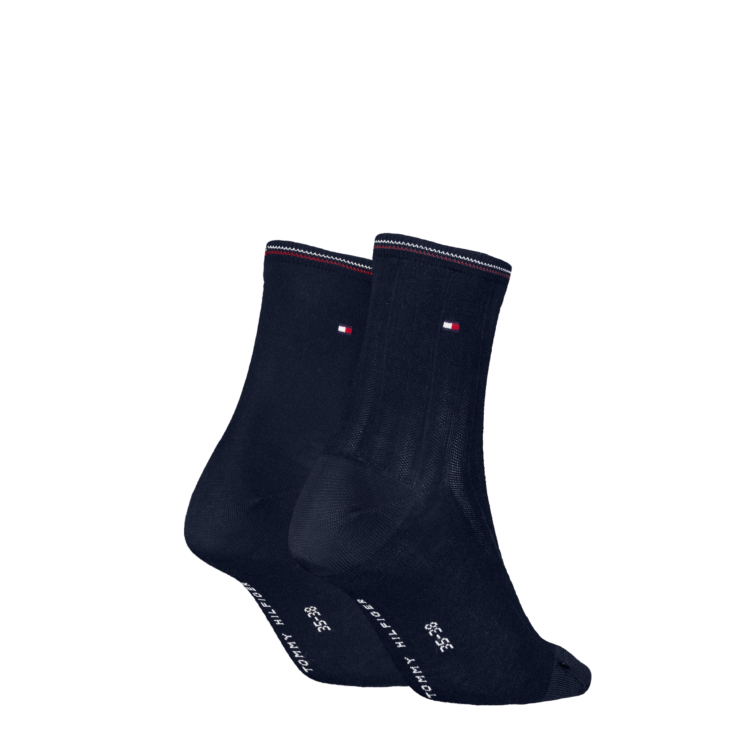 Tommy Hilfiger Kurzsocken »TH WOMEN SHORT SOCK 2P SHINE« 2 Paar,  mit feinem Rippendetail