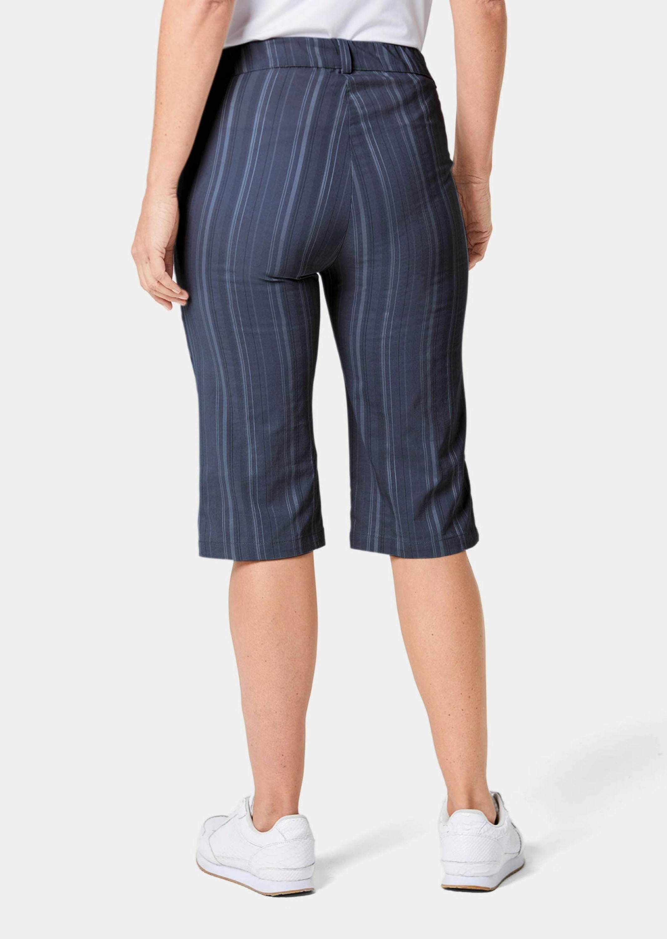 GOLDNER Stoffhose »Struktur-Bermuda Bermuda in strukturierter elastischer Ware«