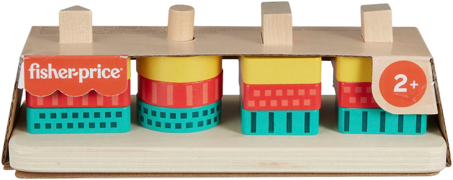 Fisher-Price® Stapelspielzeug »Formen-Stapel- und -Sortierspielzeug aus Holz«, (13 tlg.)