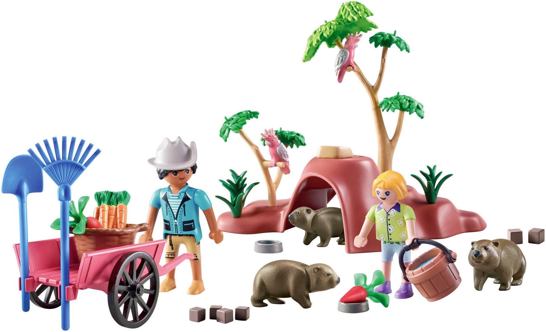 Playmobil® Konstruktions-Spielset »Wombat Unterschlupf (71625), Wiltopia« Made in Germany