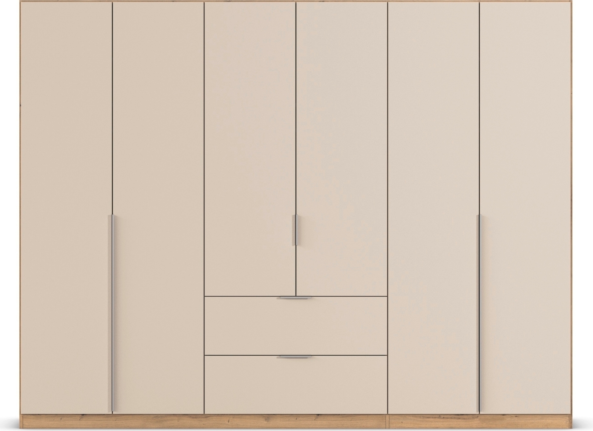 rauch Drehtürenschrank »Kleiderschrank Schrank Garderobe AGORDO mit Dekor- oder Hochglanzfront«, (in zwei Griff-Farben mit Dekor- oder Hochglanzfront), mit Außenschubkästen, in 6 Breiten und 2 Höhen MADE IN GERMANY