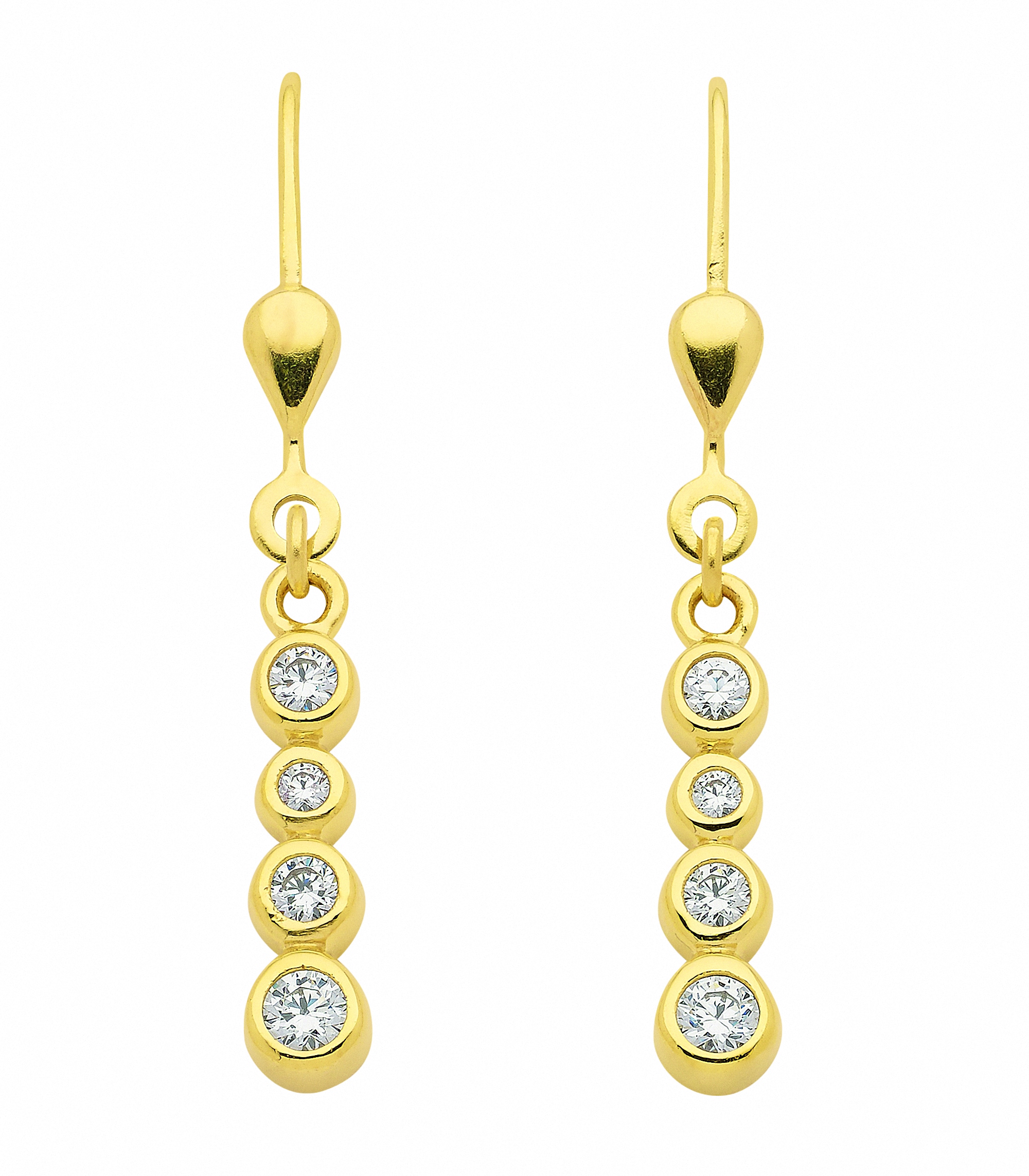 Adelia´s Paar Ohrhänger »1 Paar 333 Gold Ohrringe / Ohrhänger mit  Zirkonia«, 333 Gold mit Zirkonia Goldschmuck für Damen online bestellen |  BAUR