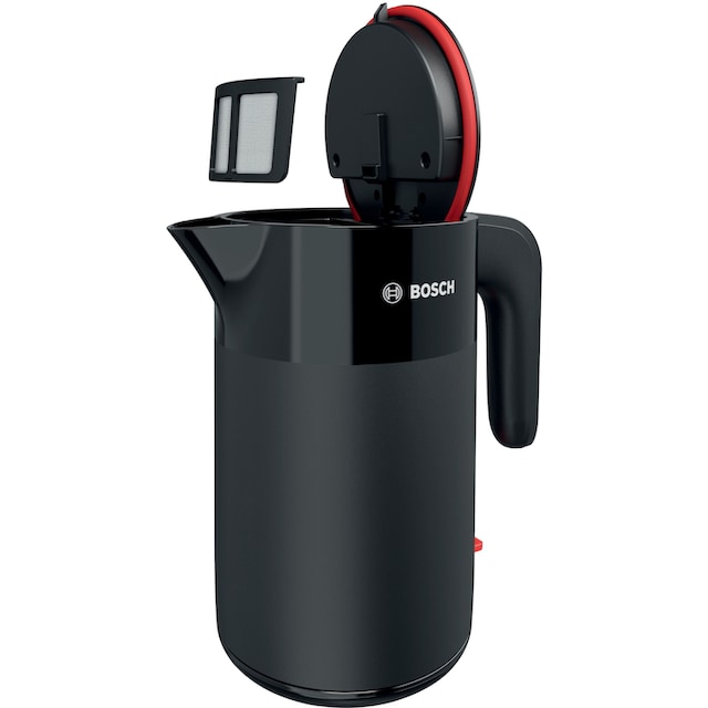 BOSCH Wasserkocher »MyMoment TWK2M163«, 1,7 l, 2400 W, Abschaltautomatik,  Tassenanzeige, Schwarz matt | BAUR