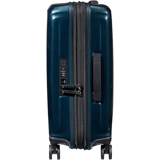 Samsonite Hartschalen-Trolley »Nuon metallic dark blue, 55 cm«, 4 Rollen, mit  Volumenerweiterung und USB-Schleuse kaufen | BAUR