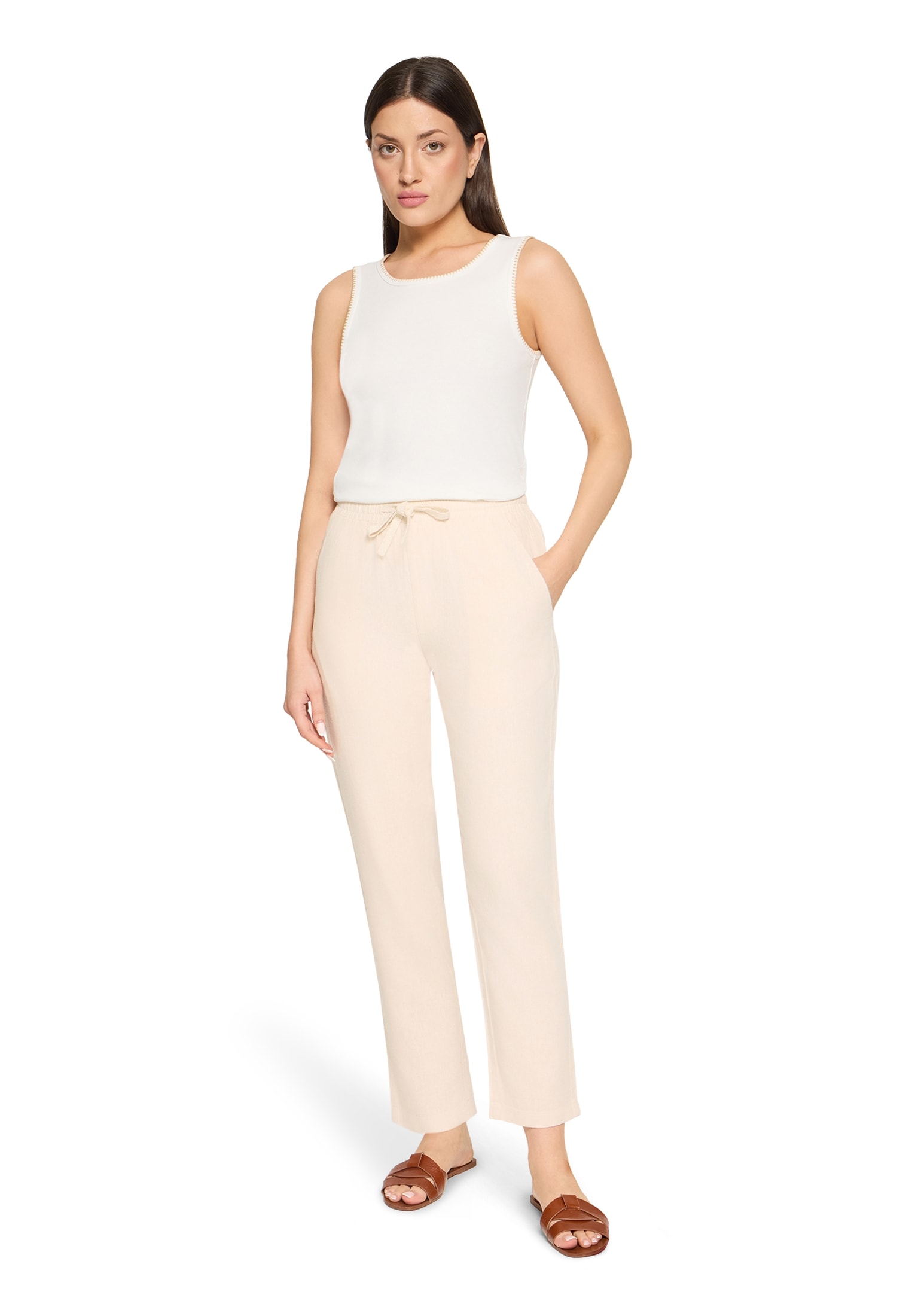 Cartoon Leinenhose »Damen unifarben«
