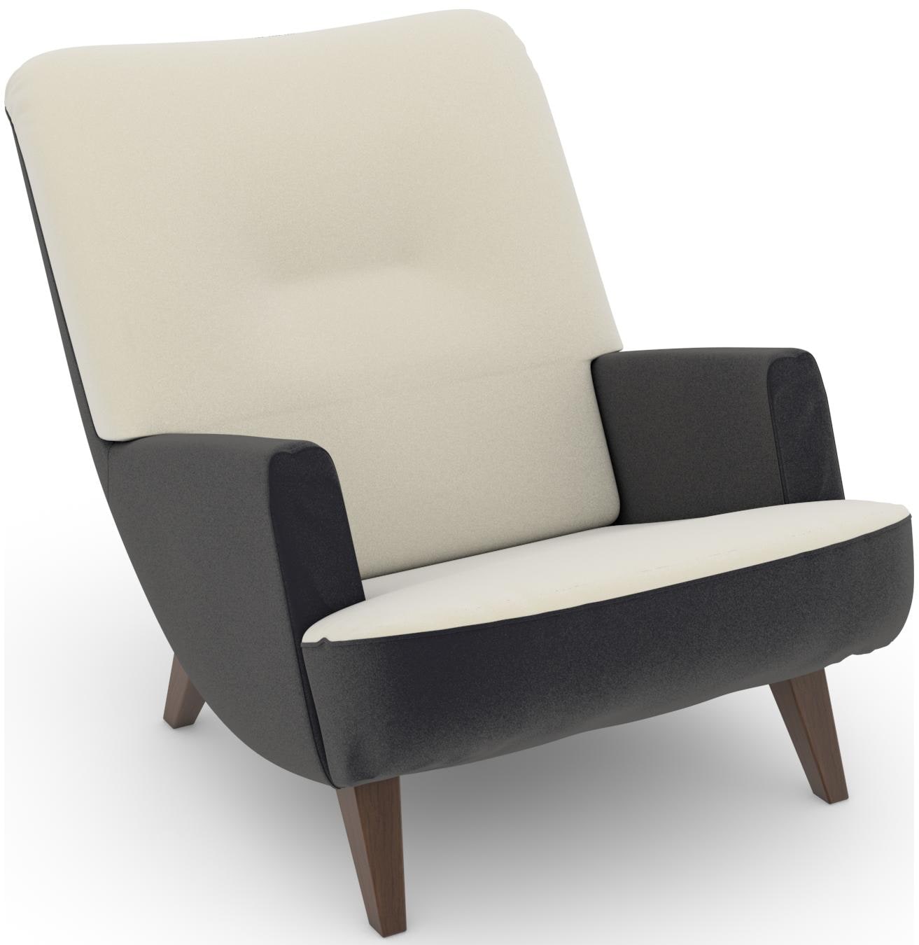 Max Winzer Loungesessel "build-a-chair Borano", im Retrolook, zum Selbstgestalten