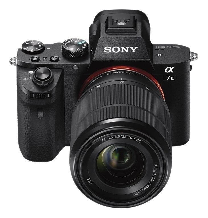 Sony Systemkamera »A7 II«, SEL-2870, 24,3 MP, WLAN (Wi-Fi)-NFC, Gesichtserkennung, HDR-Aufnahme, Makroaufnahme