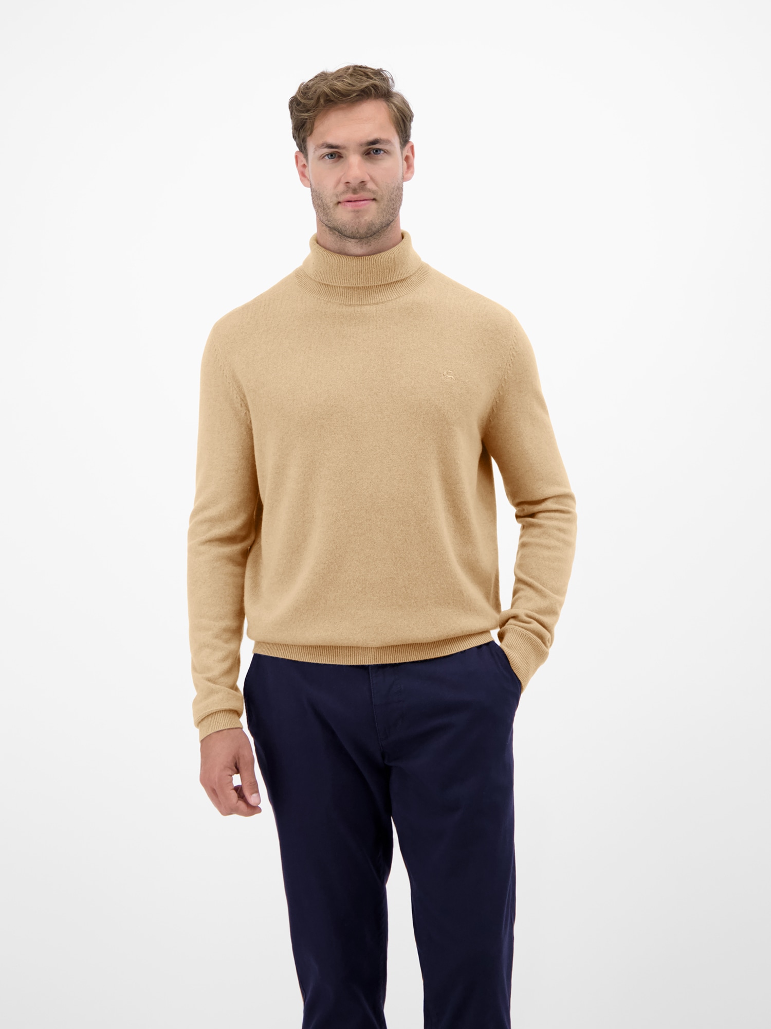 LERROS Rollkragenpullover »Herren Rollkragenpullover - lässige Optik, wärmender«