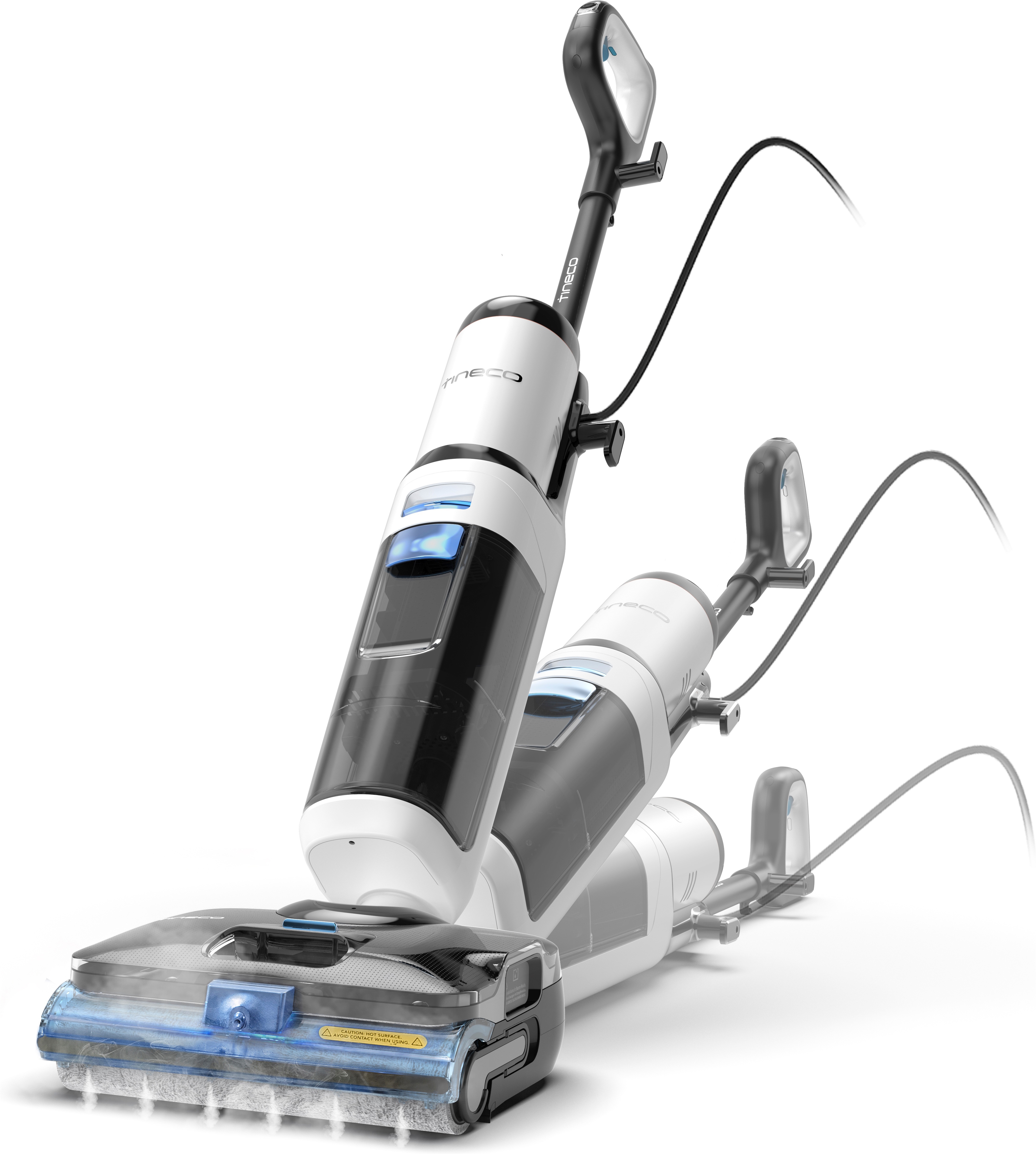 Tineco Nass-Trocken-Sauger "FLOOR ONE S6 Stretch Steam Plus Dampfreiniger mit Hochdruck-Dampf" mit 160 Grad hygienischer Dampfreinigung, für Flecken und Tierhaare