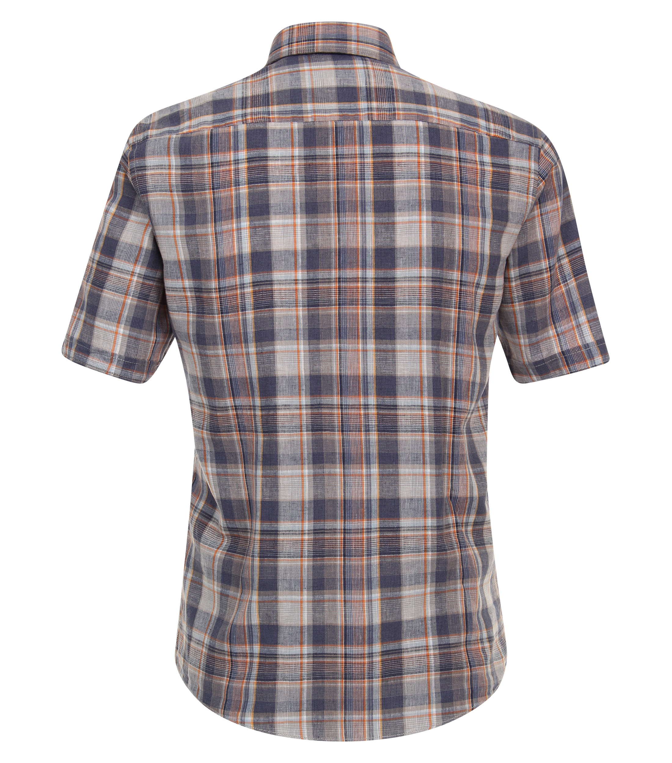 CASAMODA Kurzarmhemd "CASAMODA Leinenhemd Kurzarm kariert" günstig online kaufen