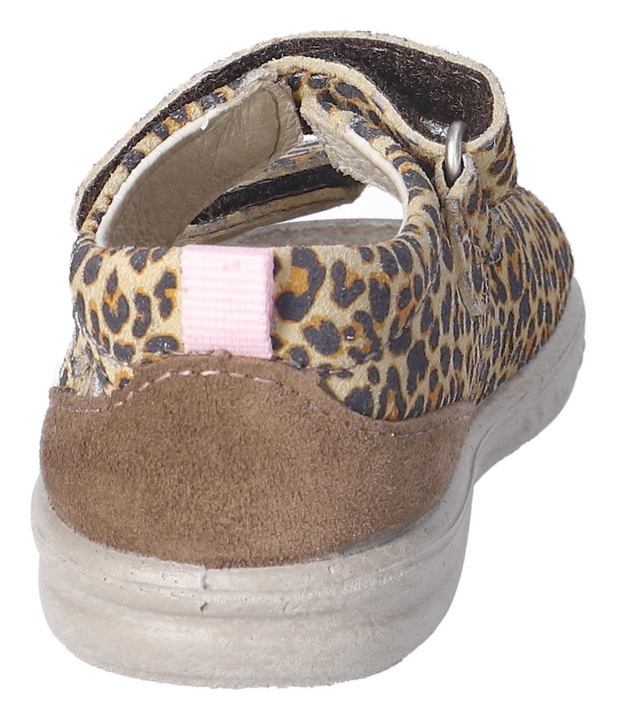 PEPINO by RICOSTA Lauflernschuh »Banu WMS: mittel«, Sandalette mit Klett und Animal Print, Größenschablone zum Download