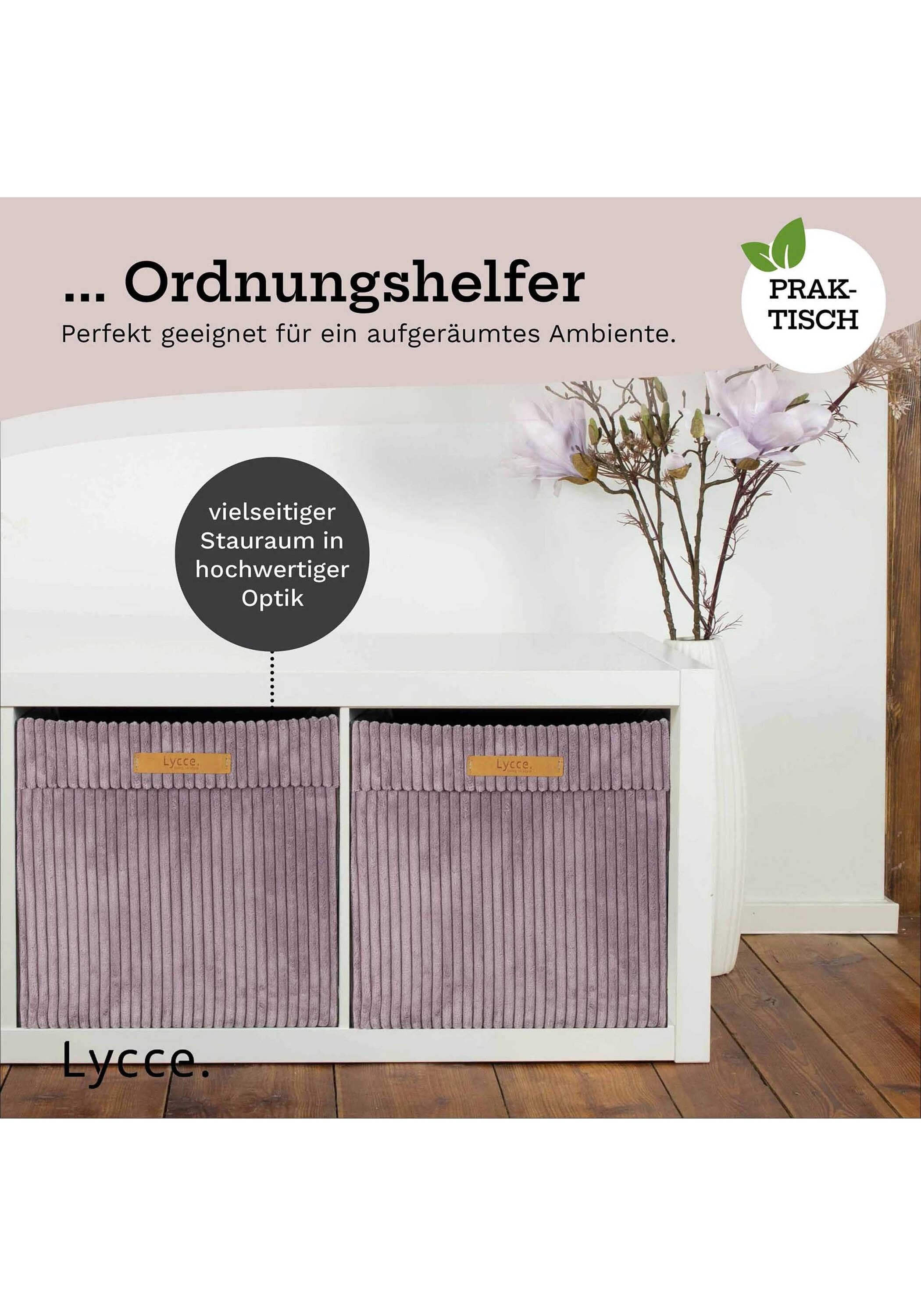 Lycce Aufbewahrungsbox »Aufbewahrungskorb Faltbare Aufbewahrungsbox Cord 4P 4er Pack«