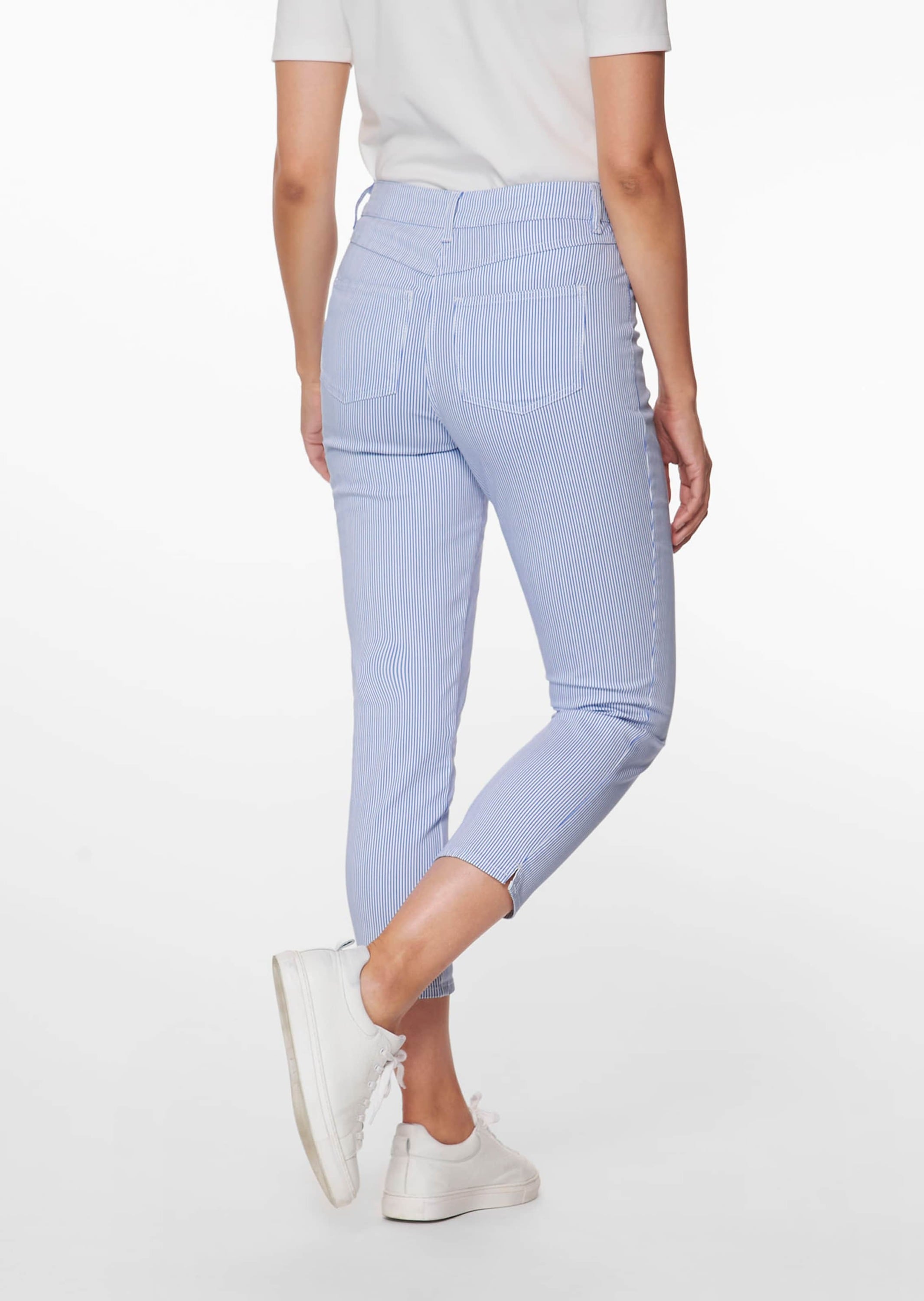 MADELEINE Regular-fit-Jeans »Jeans Fein gestreifte Jeans«