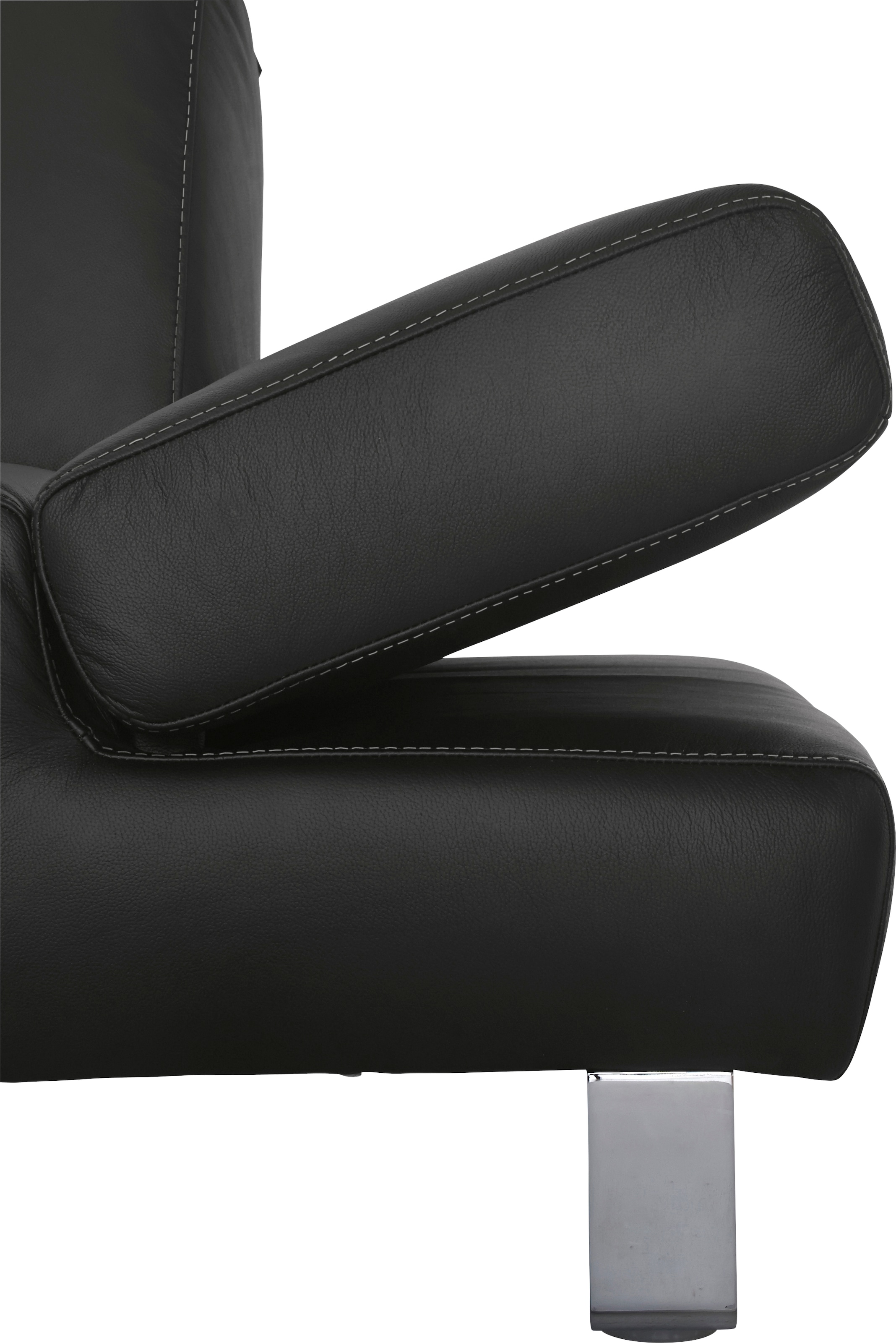 W.SCHILLIG 3-Sitzer »taboo«, mit Normaltiefe, inklusive Armlehnenverstellung, mit Kontrastnaht