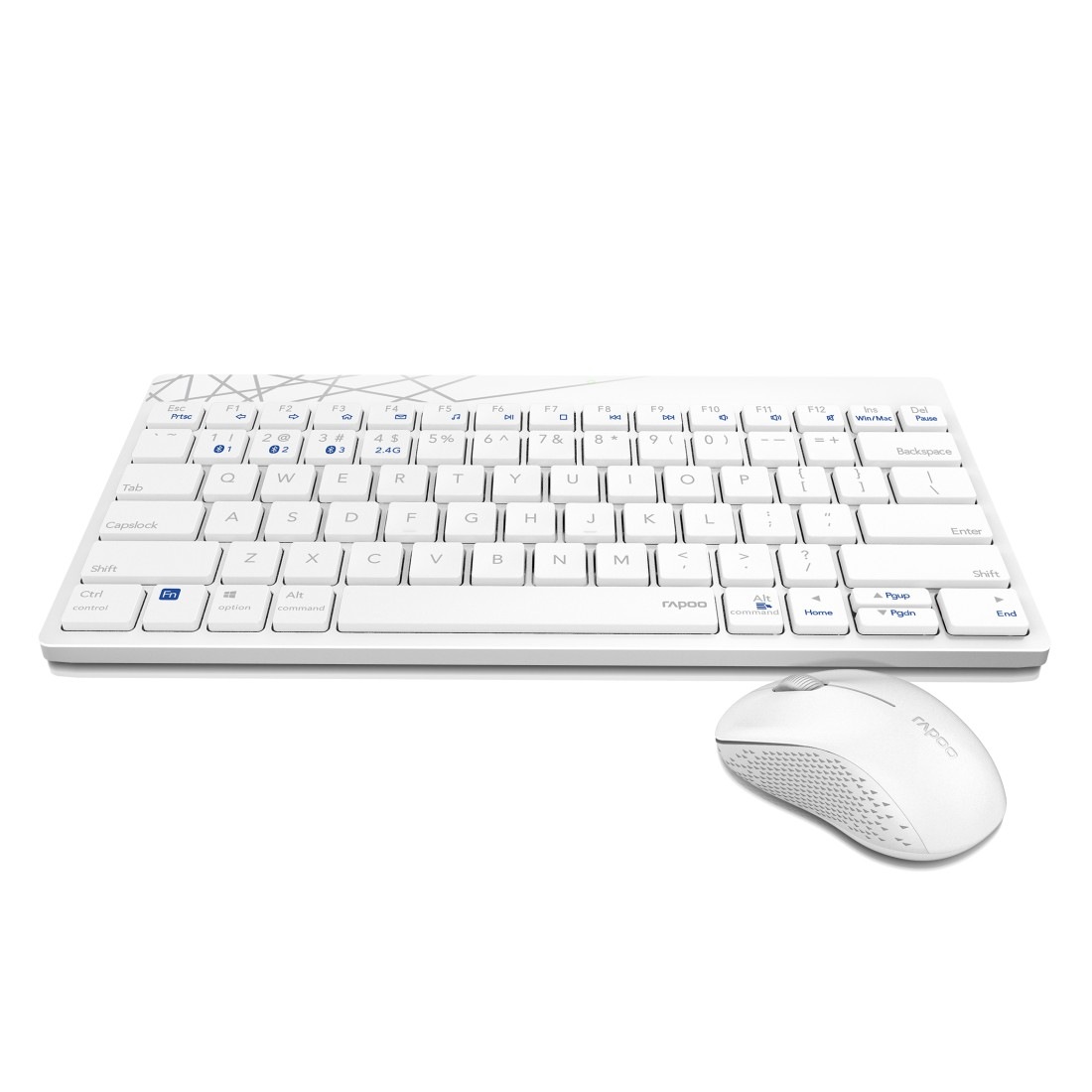 Rapoo Tastatur- und Maus-Set »8000M kabelloses Tastatur-Maus-Set, Bluetooth, 2.4 GHz, 1300 DPI«