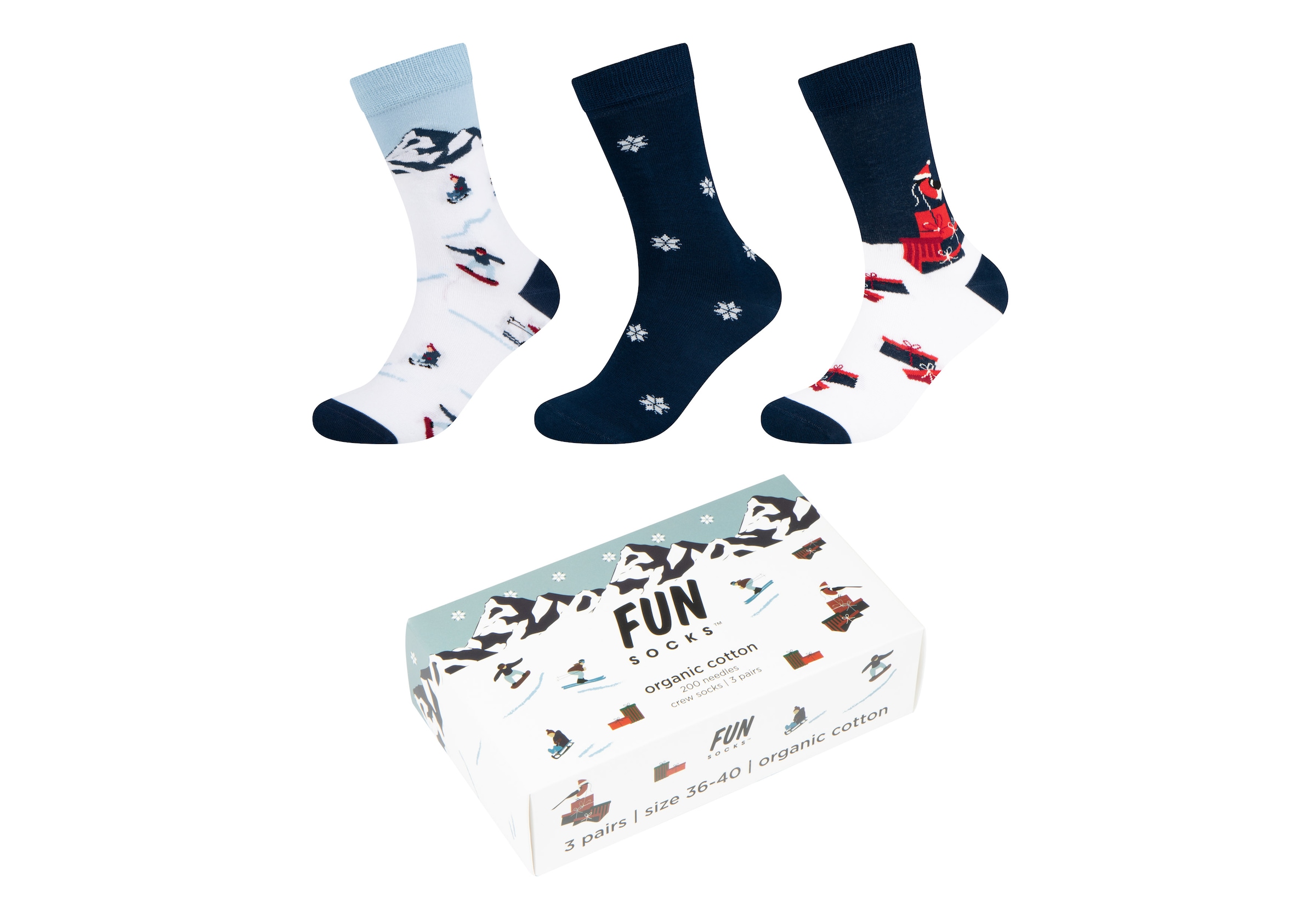 Fun Socks Sneakersocken "motifs" 3 Stk. tlg. mit elastischem Bund günstig online kaufen
