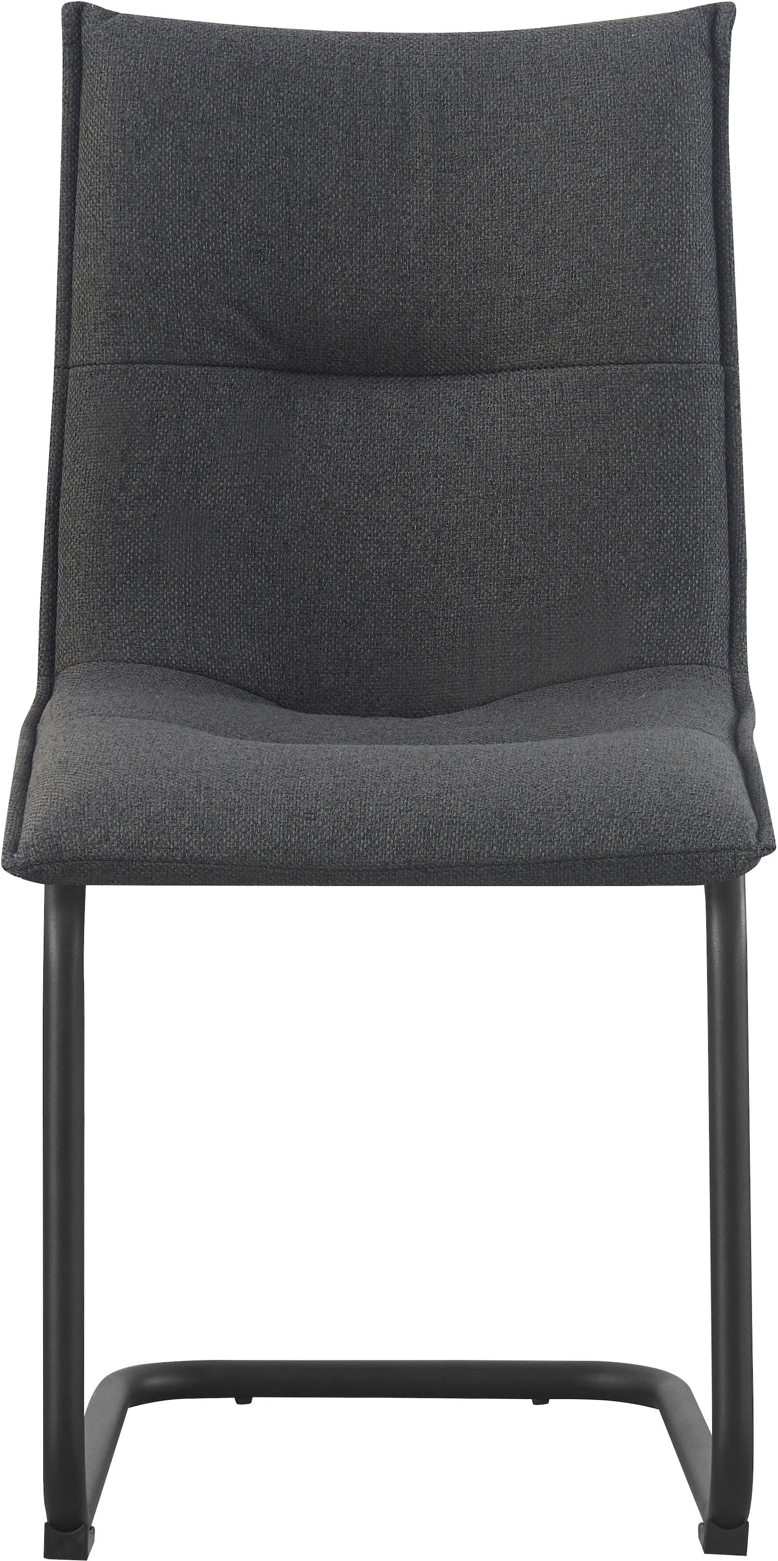 Home affaire Esszimmerstuhl »SARNIA, 2er Set, mit Metallgestell in matt schwarz« (Set) 2 Stk.in verschiedenen Farben, Belsatbarkeit pro Stuhl 120 kg, Velour Stoff