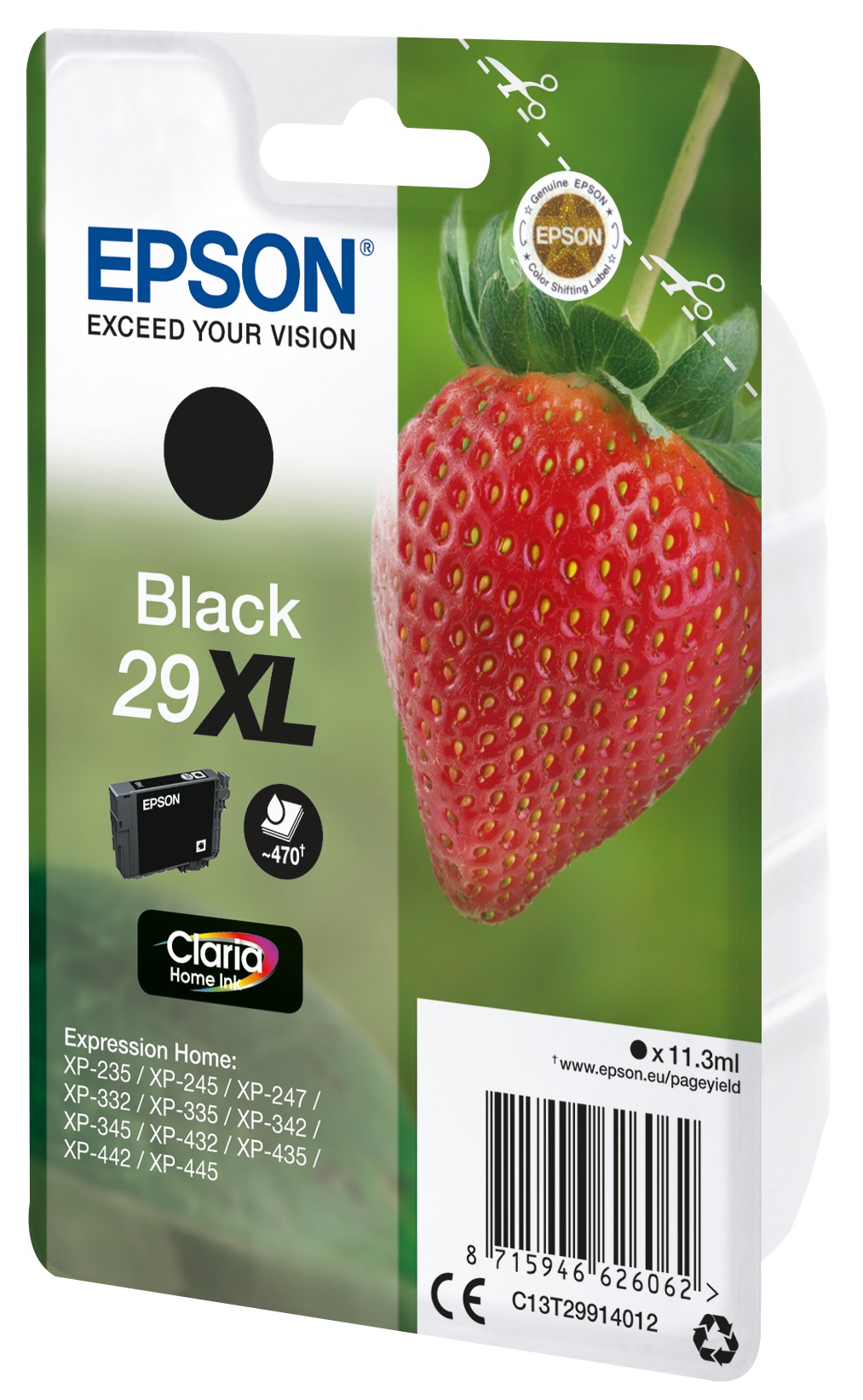Epson Tintenpatrone »Epson Strawberry Singlepack Black 29XL Claria Home Ink«