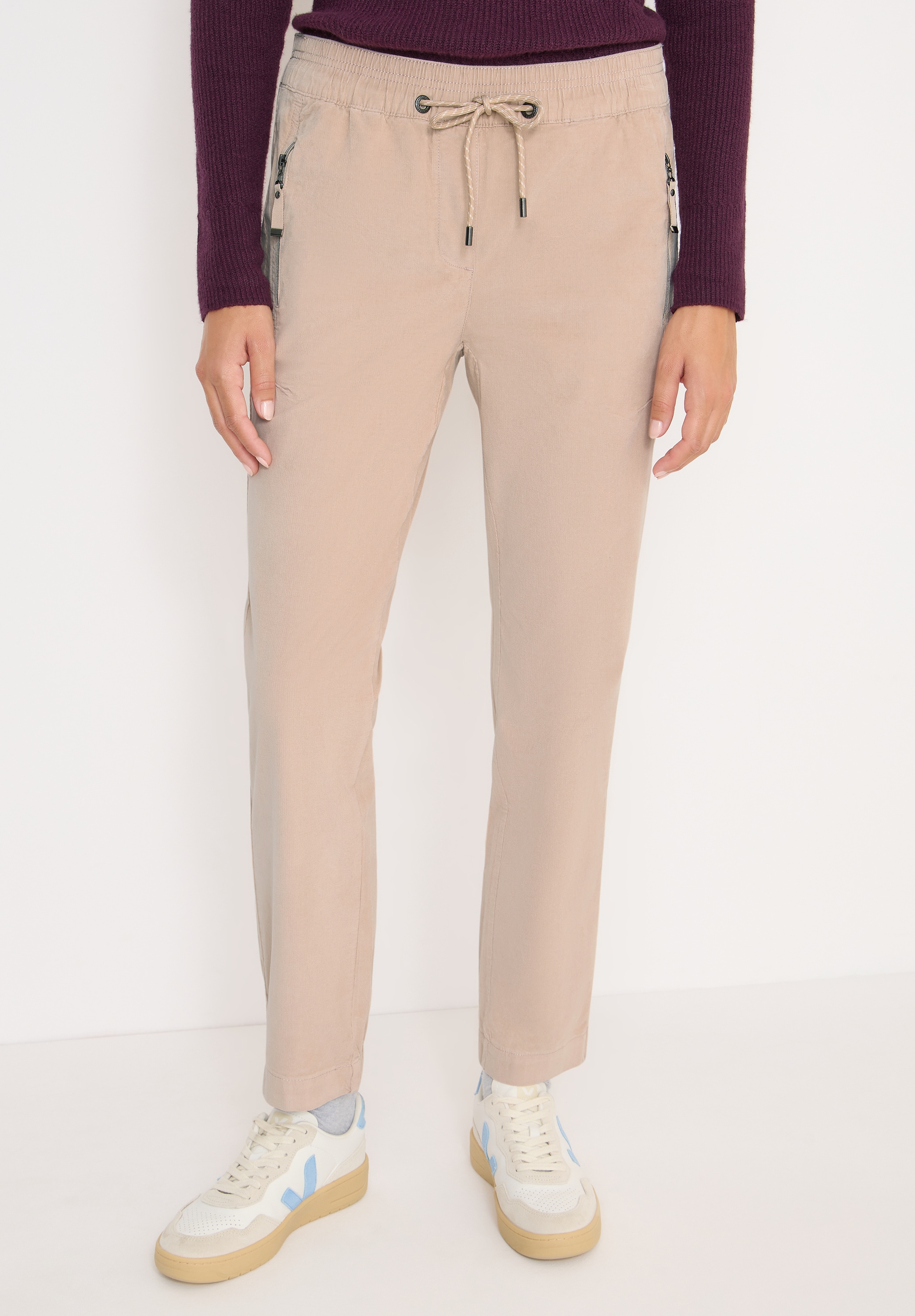 Cecil Cordhose aus Baumwolle mit Stretchanteil