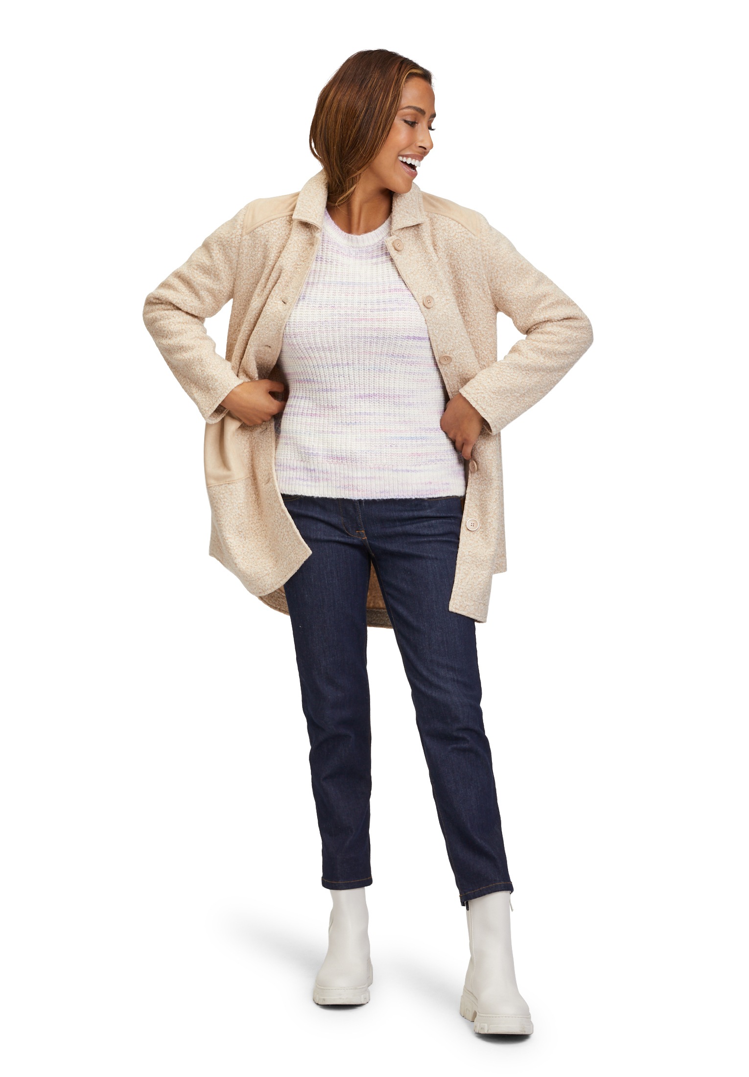 Betty&Co Canvasjacke »Betty & Co Casual-Jacke mit Patches«