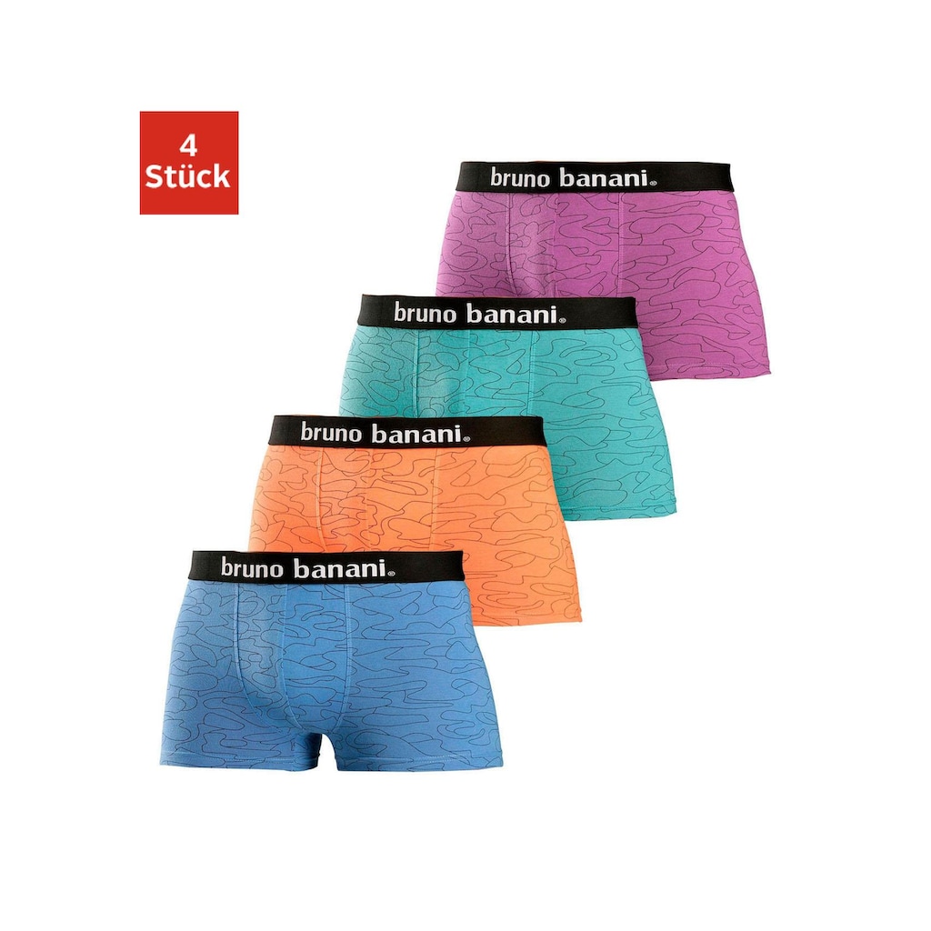 Bruno Banani Boxershorts, (Packung, 4 St.)