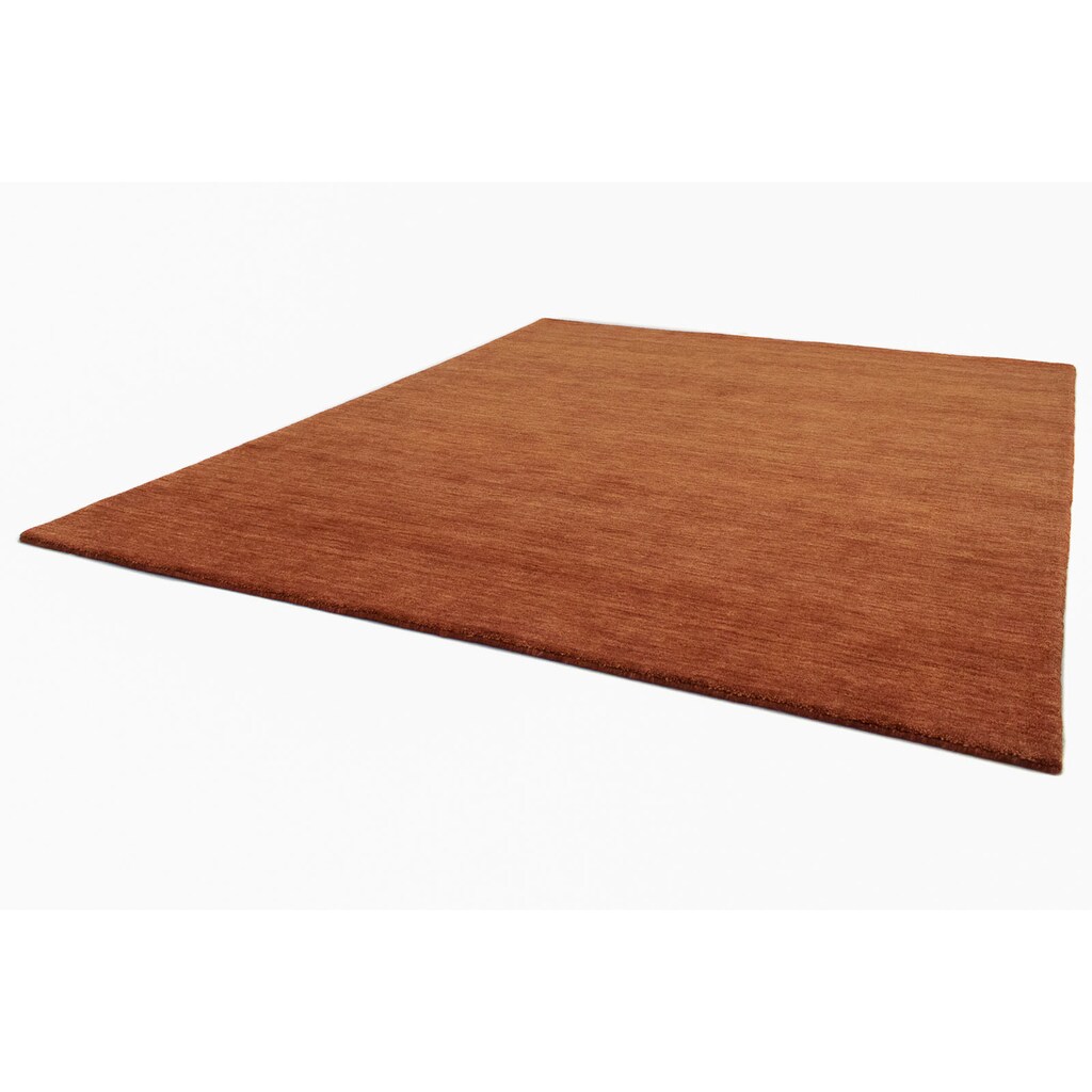 Wohnen Teppiche morgenland Wollteppich »Einfarbig Marrone 160 x 90 cm«, rechteckig, 1,8 mm Höhe, Sehr weicher Flor braun Wohnen Teppiche morgenland Wollteppich »Einfarbig Marrone 160 x 90 cm«, rechteckig, 1,8 mm Höhe, Sehr weicher Flor braun