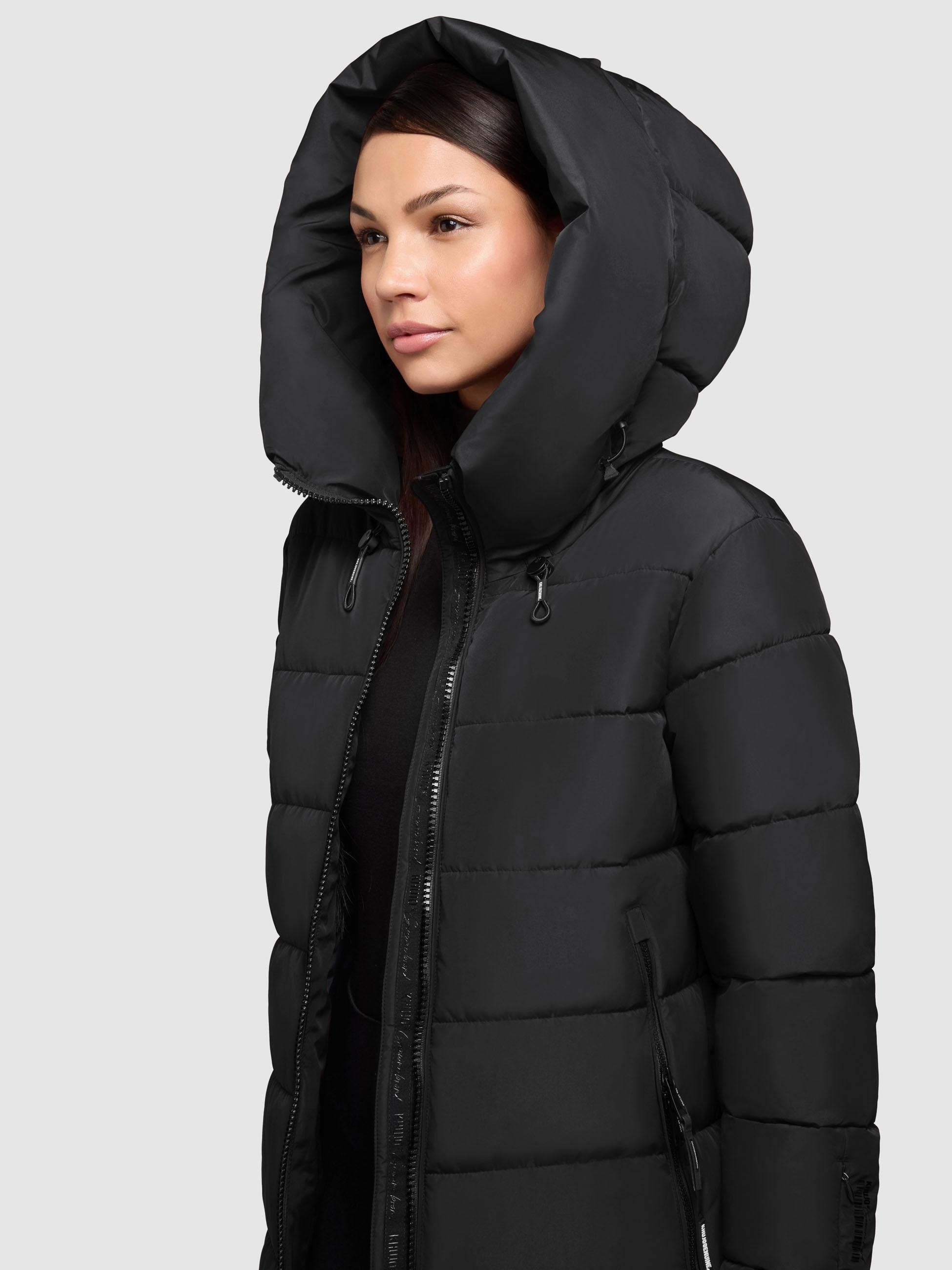 khujo Steppmantel »Jilias5-YM«, warmer Damen Wintermantel mit Kapuze und großen Taschen