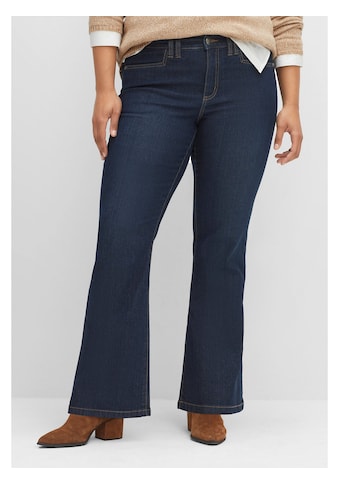 Sheego Bootcut-Jeans »Jeans«, mit Kontrastnähten kaufen
