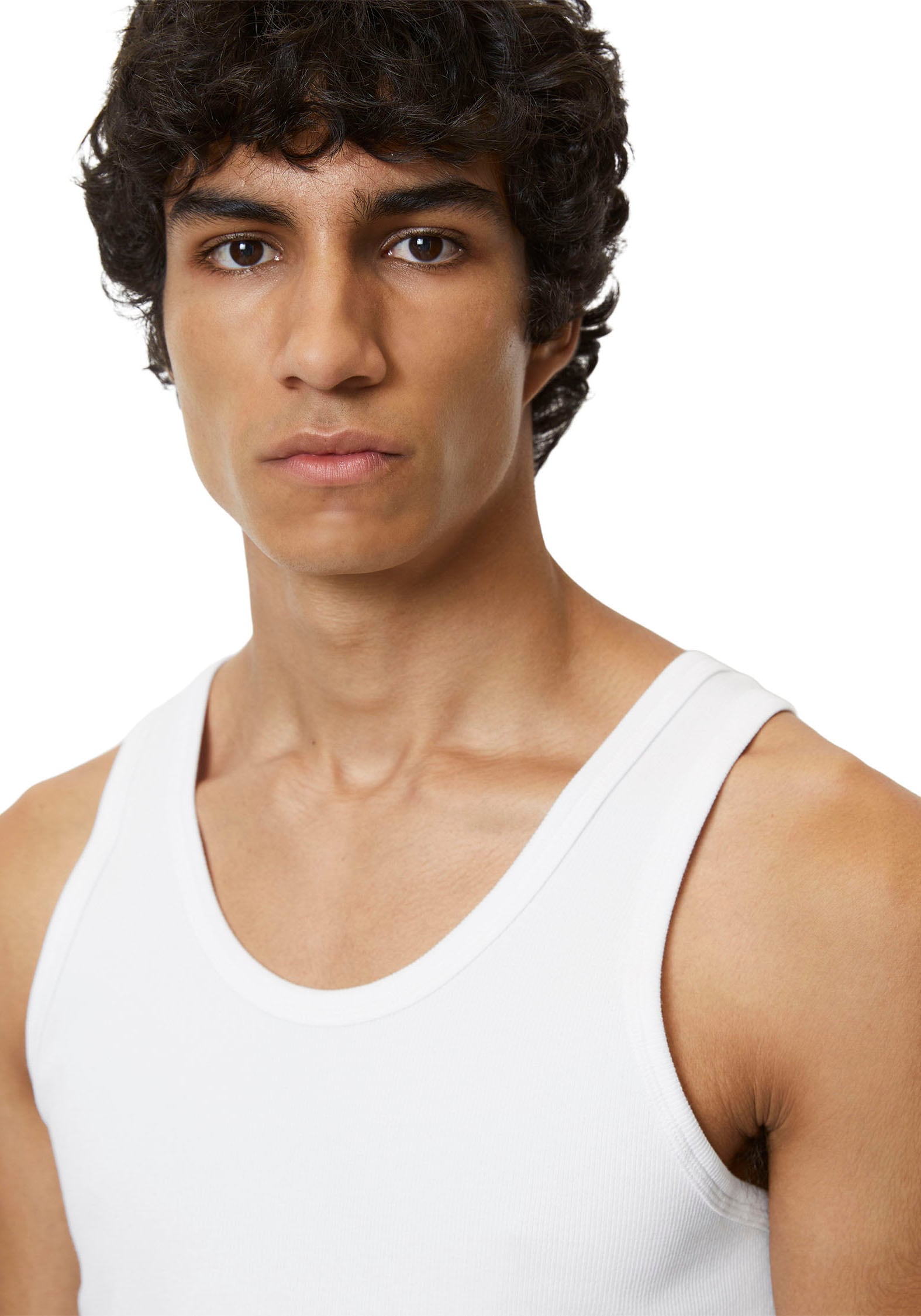 Marc O'Polo Muscleshirt »Iconic Rib«, (2er Pack), mit körpernahem Schnitt