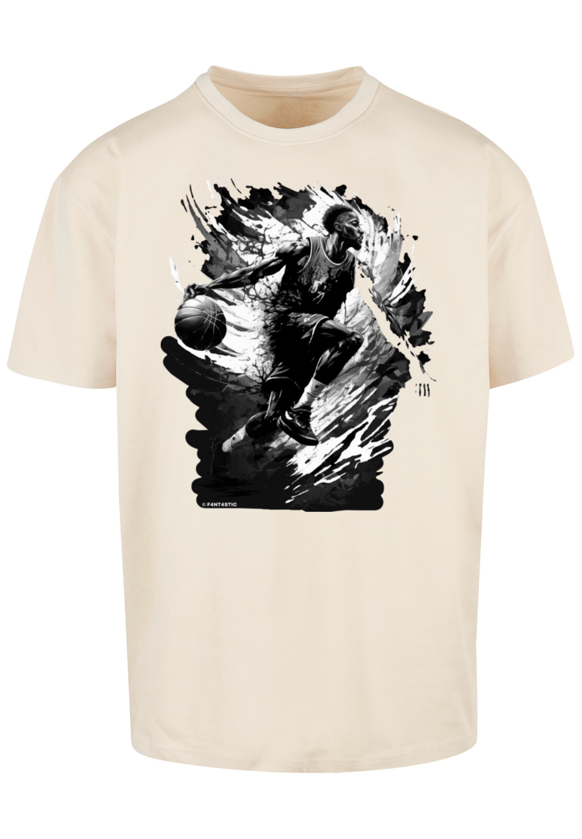 F4NT4STIC T-Shirt »Basketball Splash Sport Print ▷ OVERSIZE für | BAUR TEE«