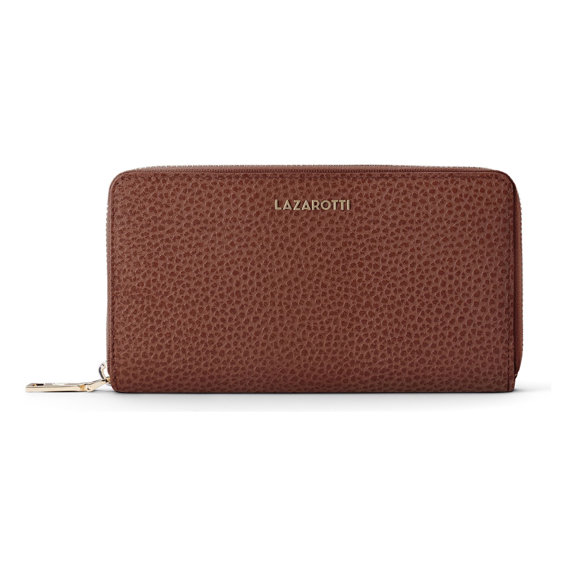 Lazarotti "Bologna Leather XL Zip-Around Geldbörse Leder 19 cm"