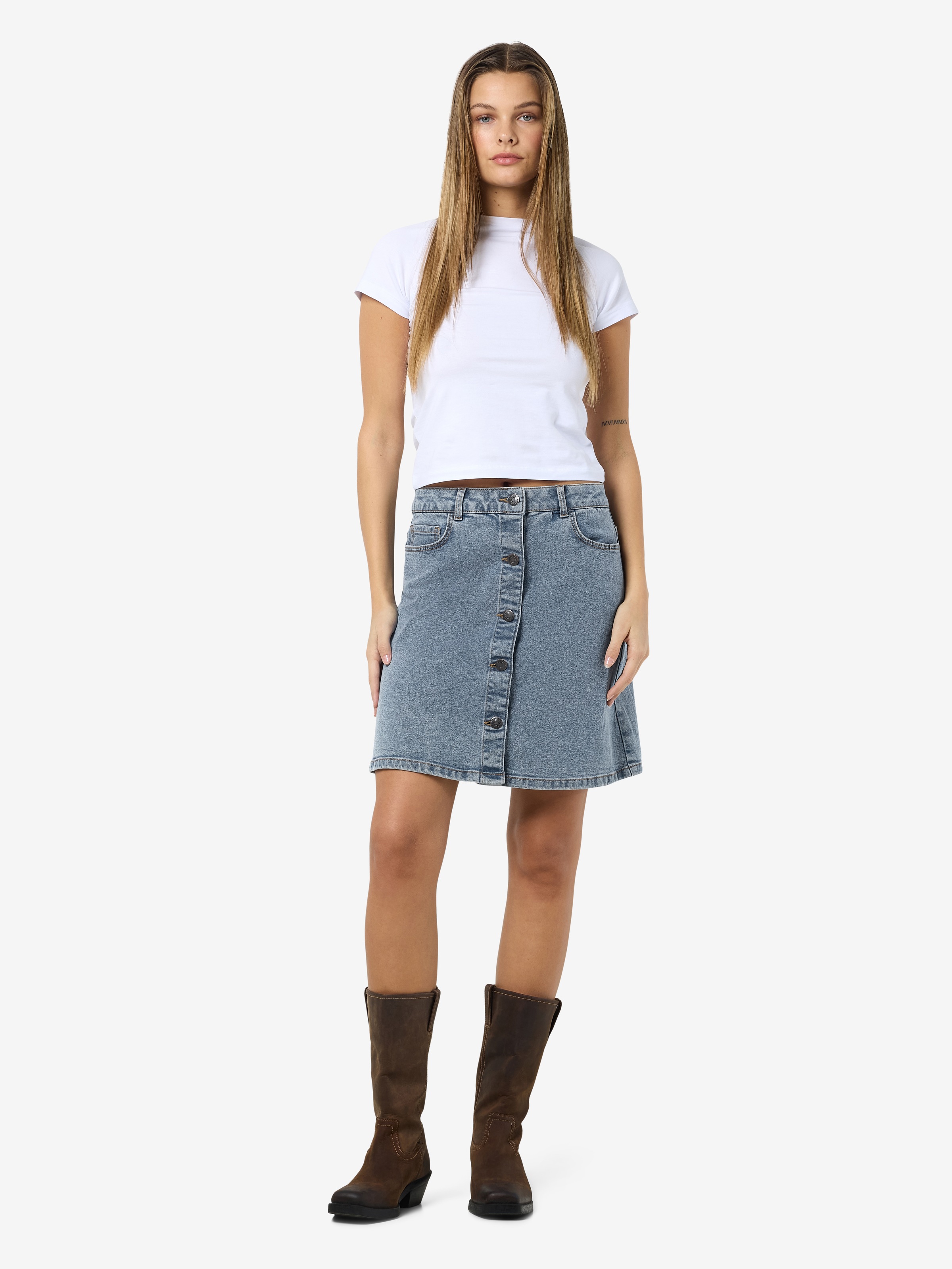 Noisy may Jeansrock "NMRONNIE NW A SHAPE SKIRT VI375LB NOOS" günstig online kaufen