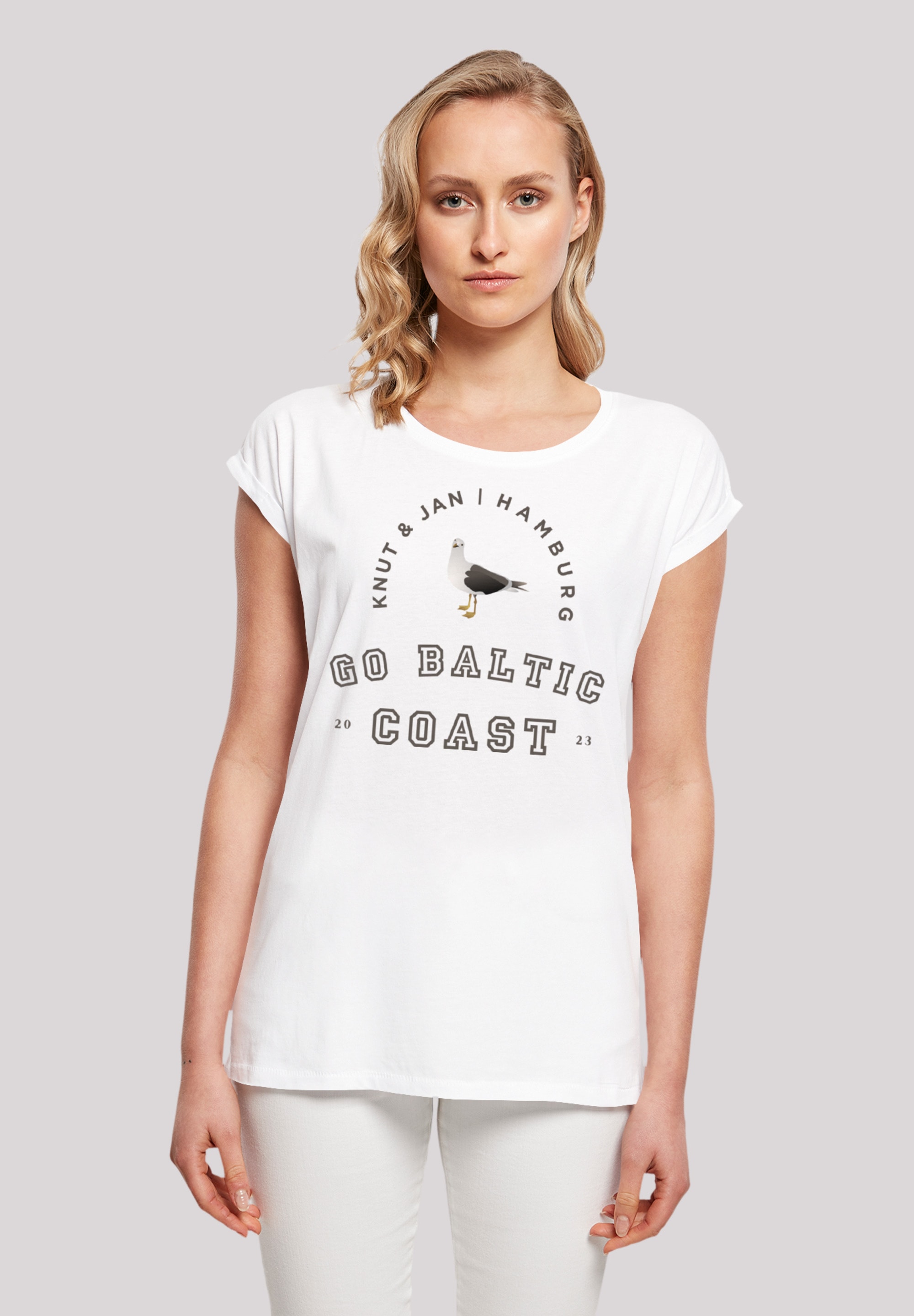 F4NT4STIC T-Shirt "Möwe Knut & Jan Hamburg", Print günstig online kaufen