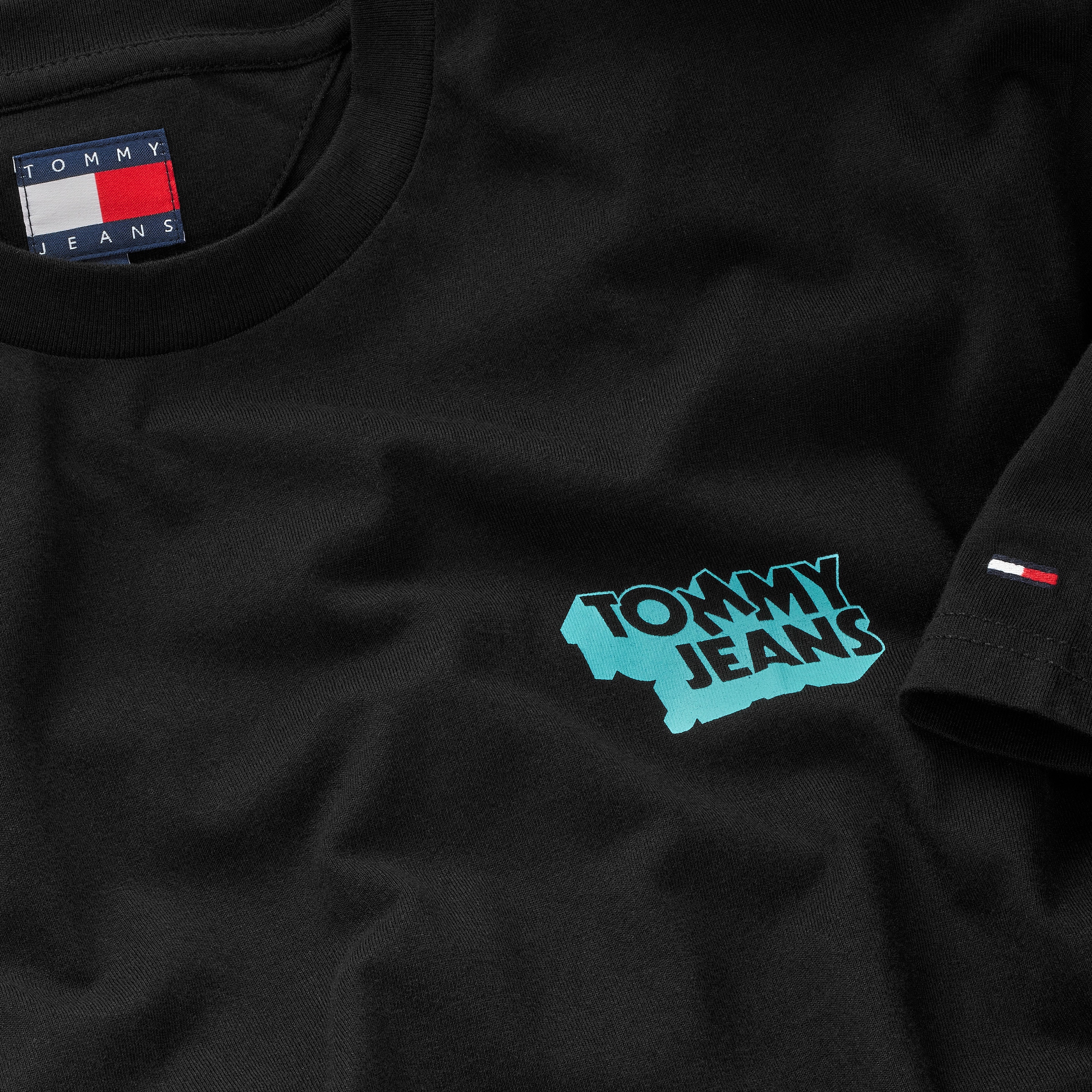 Tommy Jeans T-Shirt »TJM SLIM STACK LOGO TEE EXT«, Mit Rundhalsausschnitt